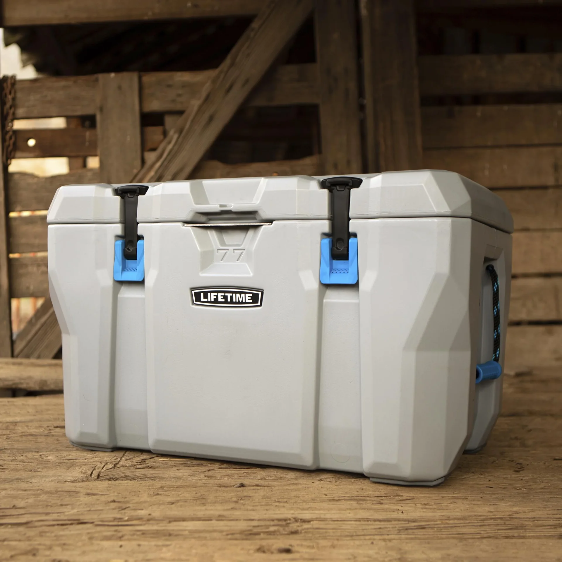 Kühlbox 73 Liter Volumen grau - 8