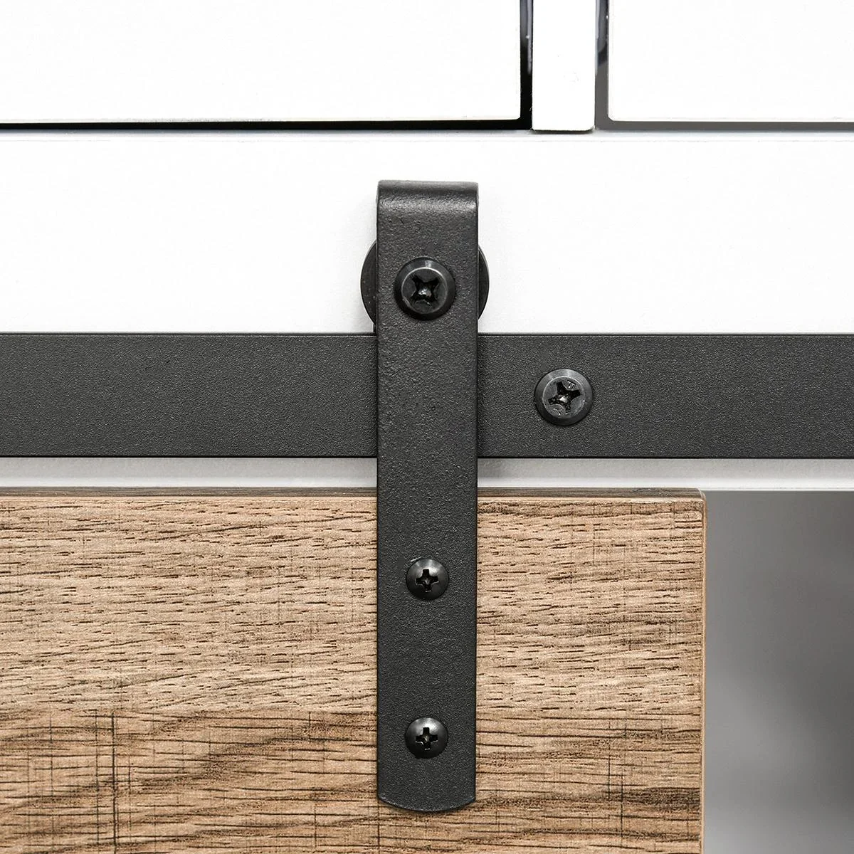 Küchenschrank mit Schiebetür weiß - 2