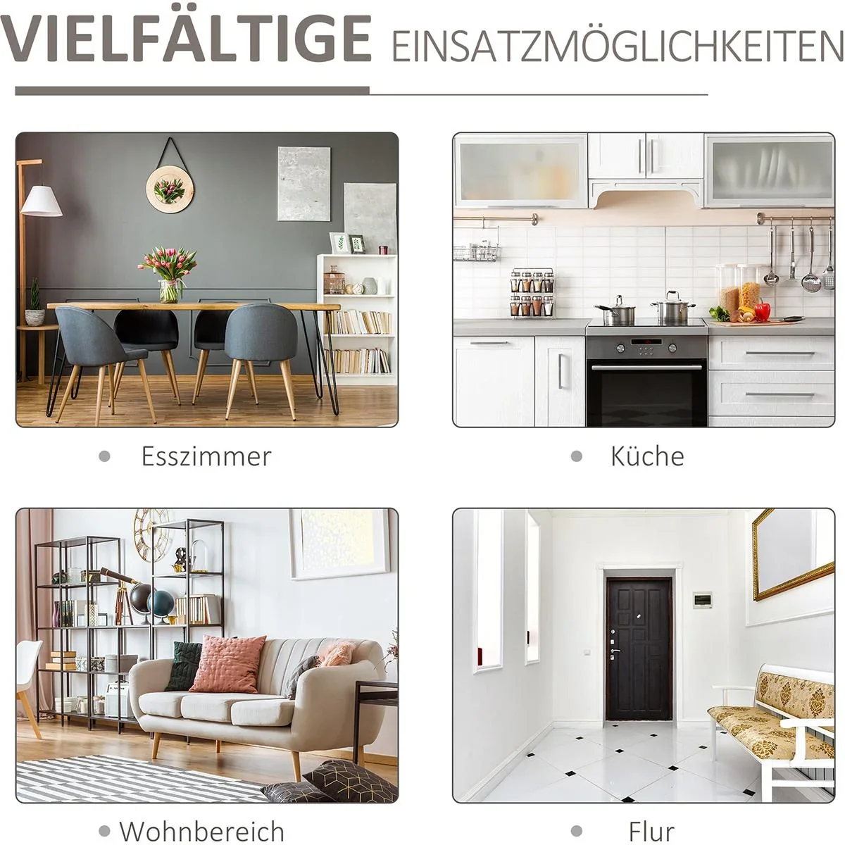 Küchenschrank mit Schiebetür weiß - 6