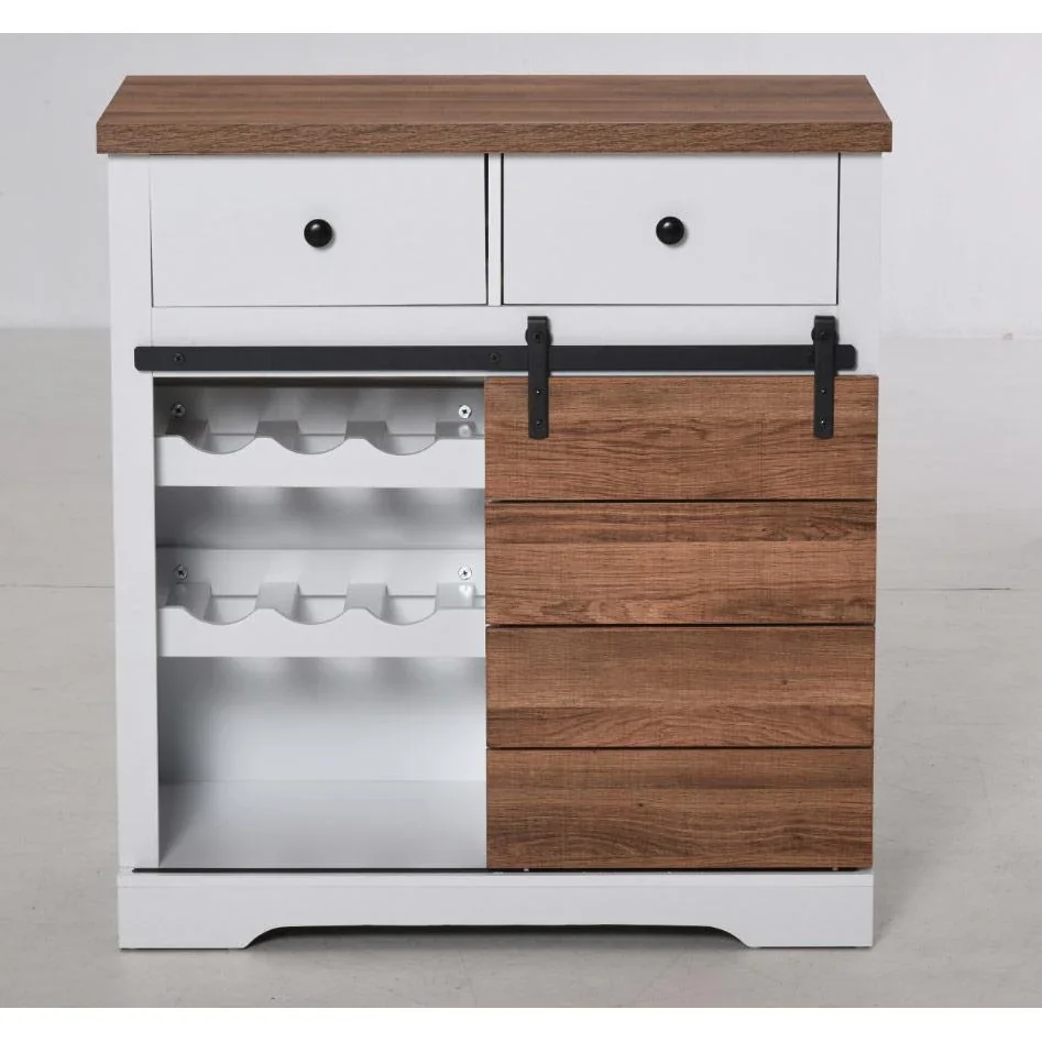 Küchenschrank mit Schiebetür weiß - 7