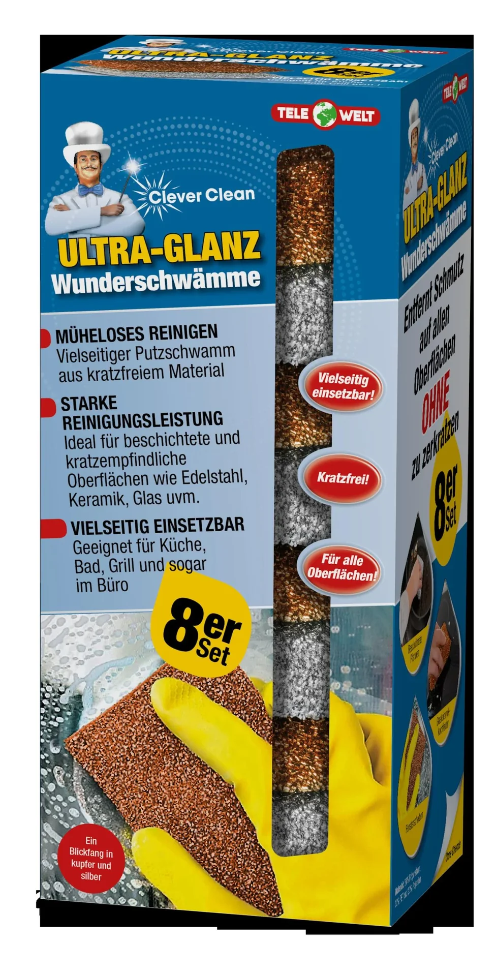 Ultra-Glanz Wunderschwämme, 8er-Set - 1