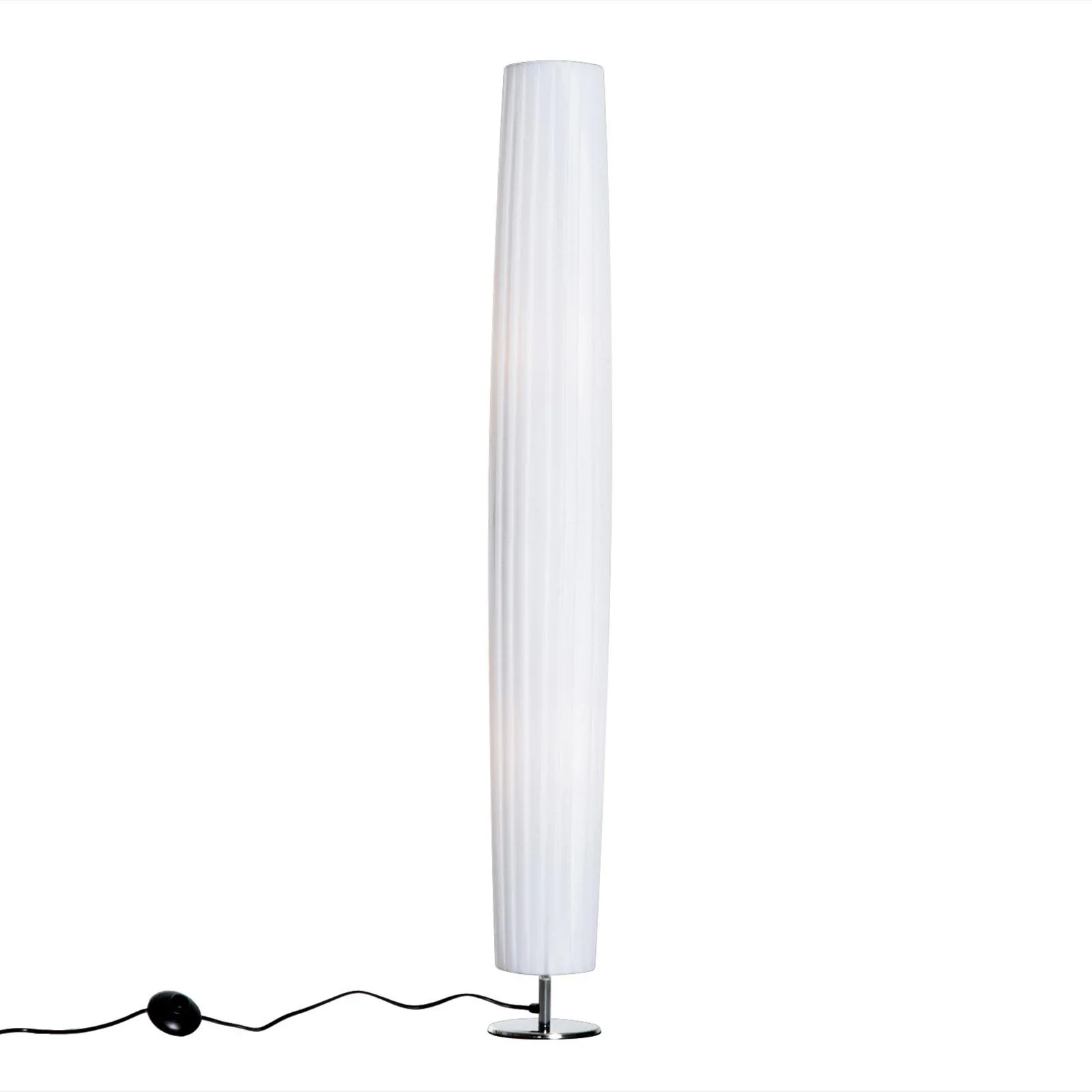 Stehleuchte E27 Edelstahl 120cm Weiß - 3