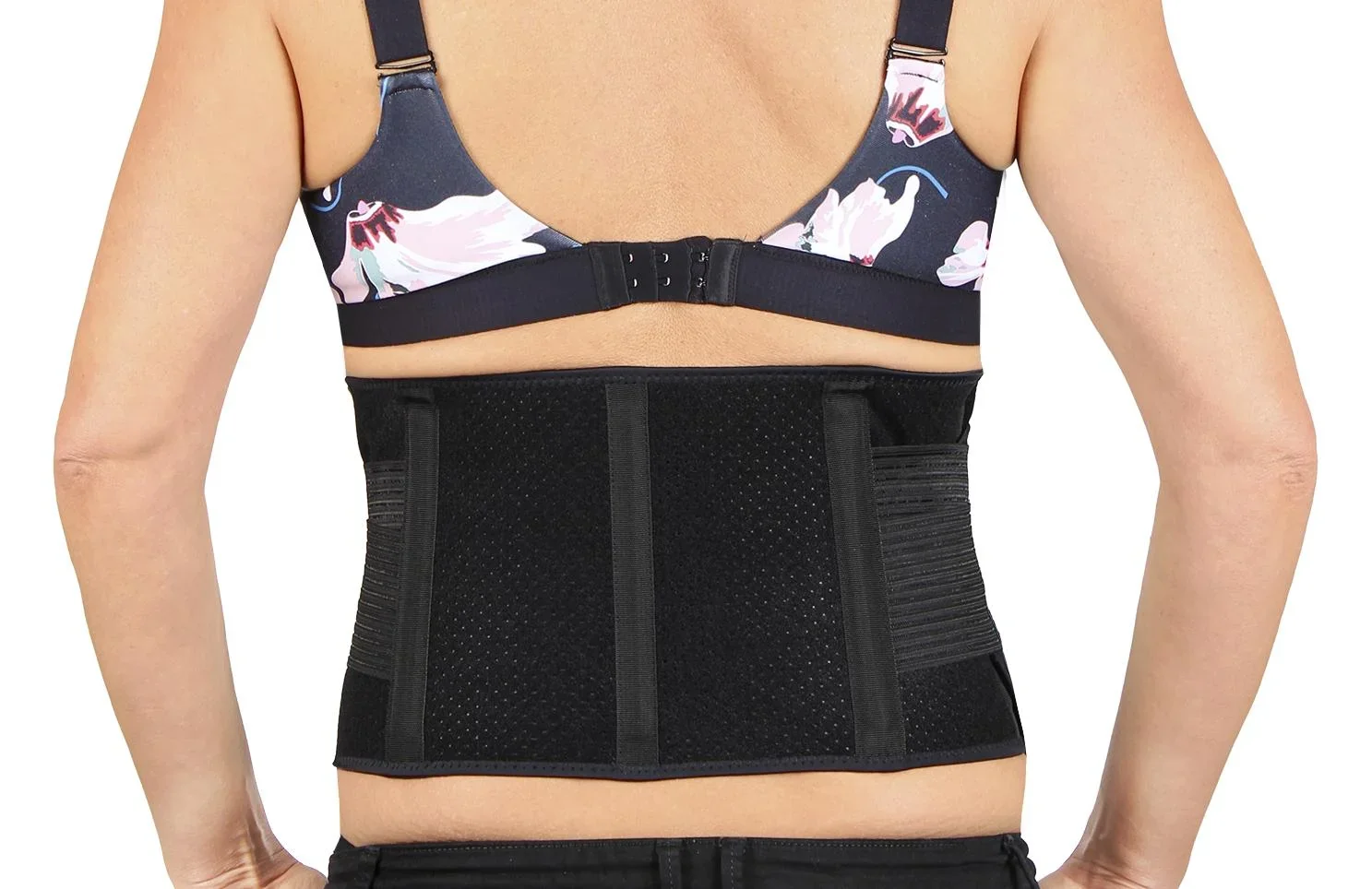 Aktiv-Rückenbandage mit Klettverschluss „Flexitek“, Rückenstützgürtel, Universalgröße, Schwarz - 1