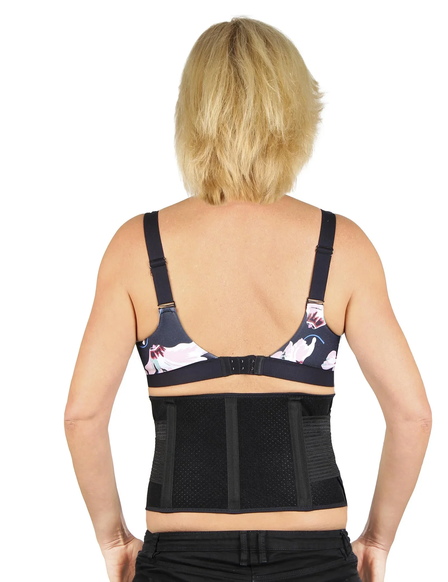 Aktiv-Rückenbandage mit Klettverschluss „Flexitek“, Rückenstützgürtel, Universalgröße, Schwarz - 3