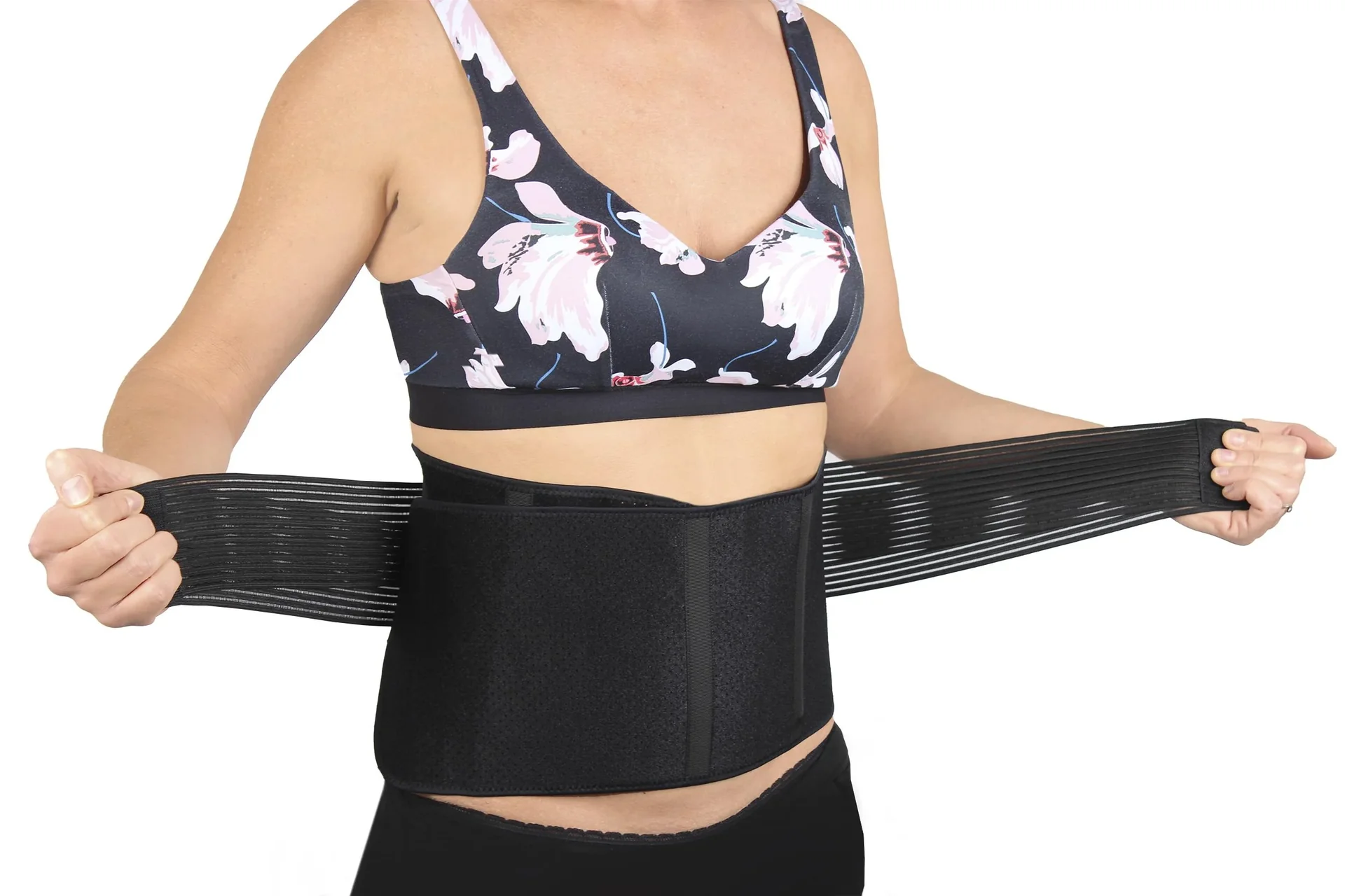 Aktiv-Rückenbandage mit Klettverschluss „Flexitek“, Rückenstützgürtel, Universalgröße, Schwarz - 7