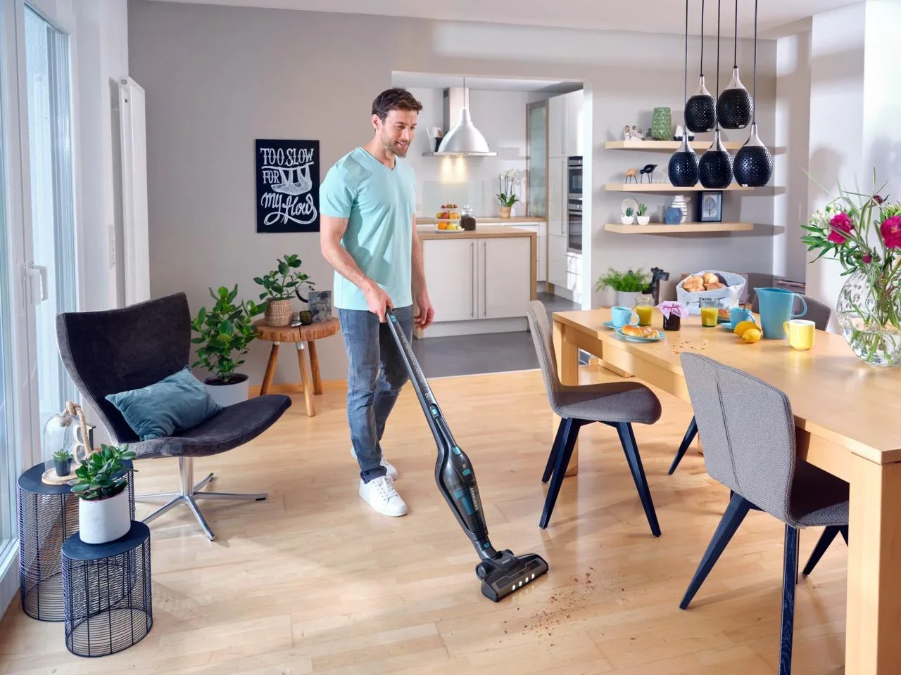 Akku-Staubsauger Rotaro Powervac 2in1 20 V - 0