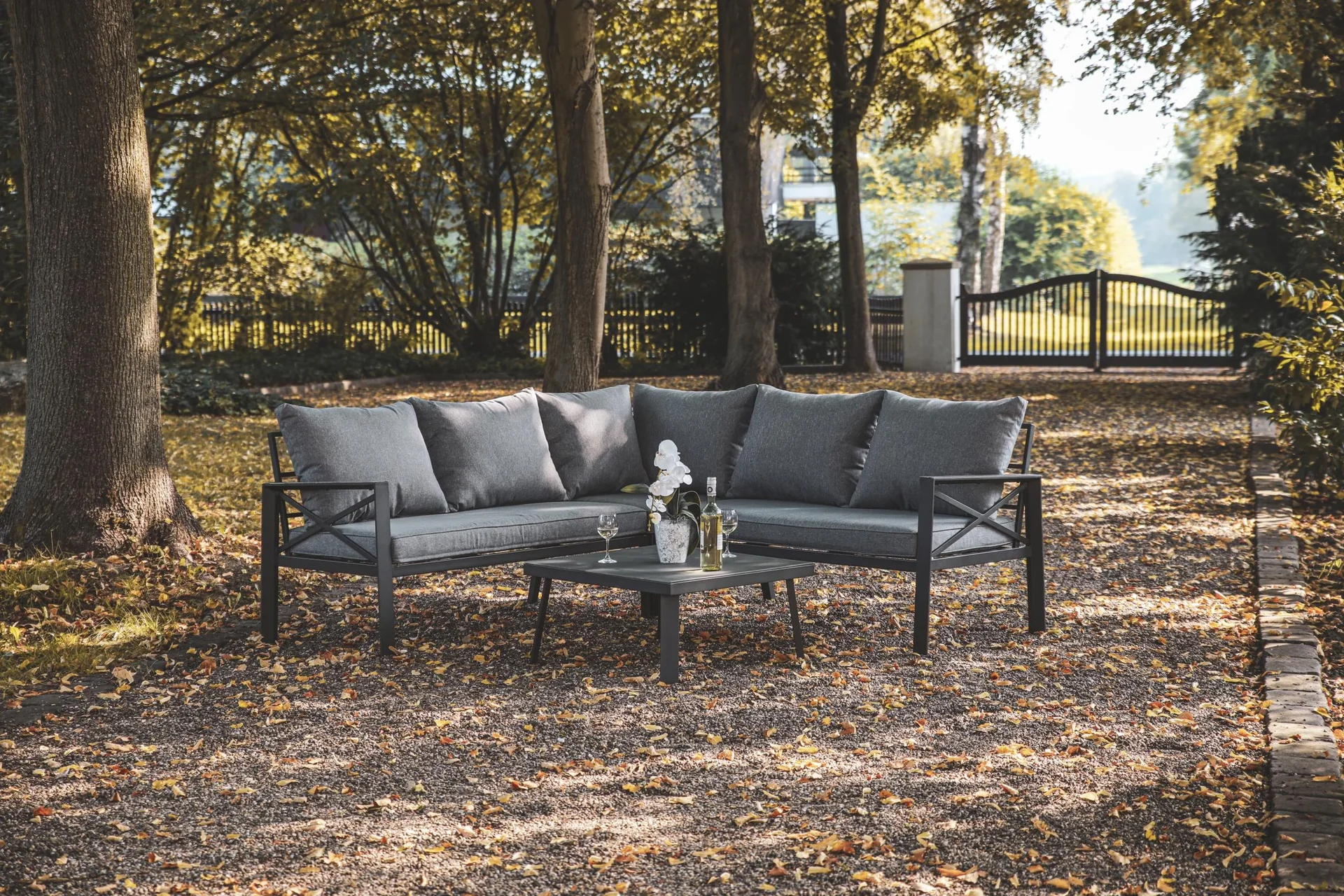 Gartenmöbel-Lounge-Set "Amsterdam" - anthrazit   - 7