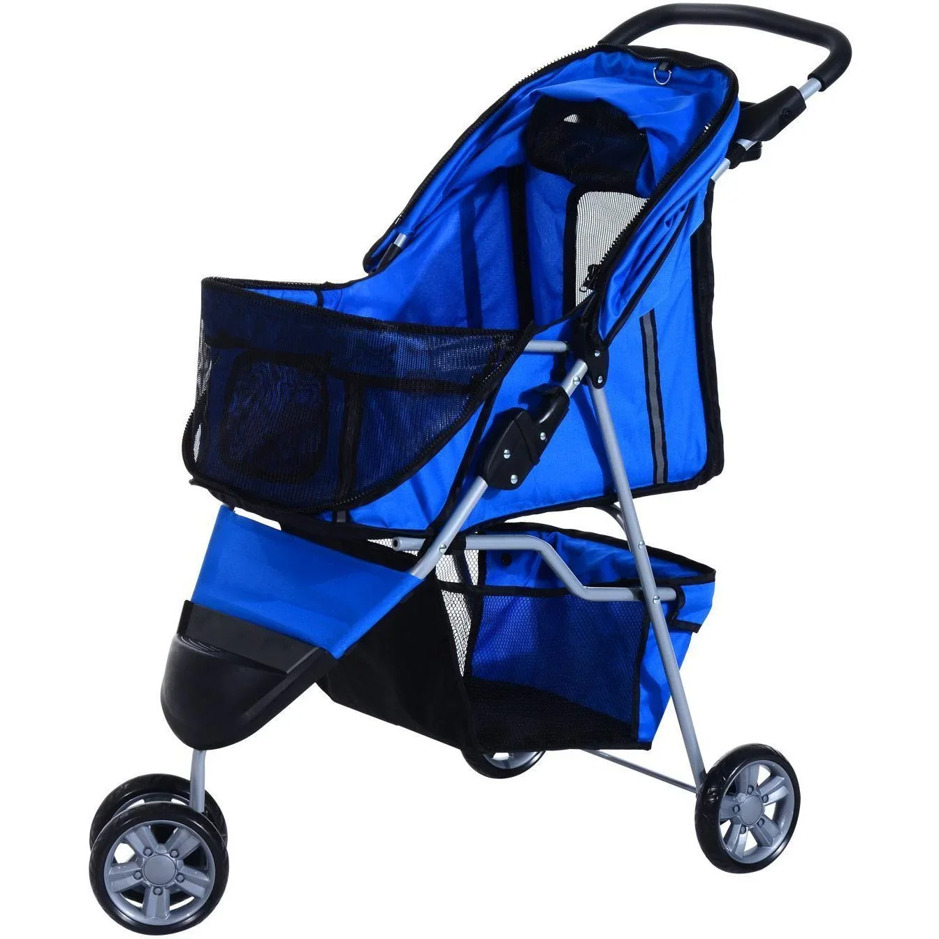 Hundewagen Hundebuggy Blau - 0