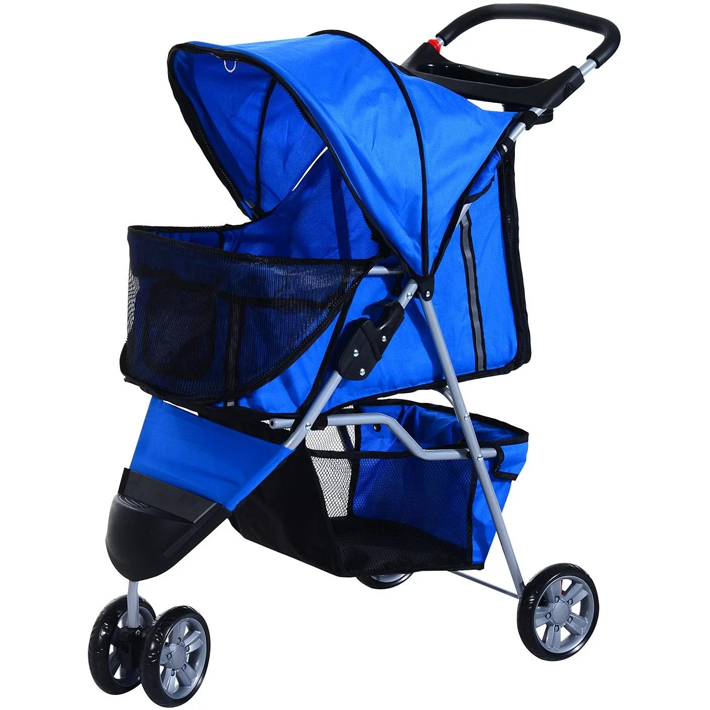 Hundewagen Hundebuggy Blau - 5