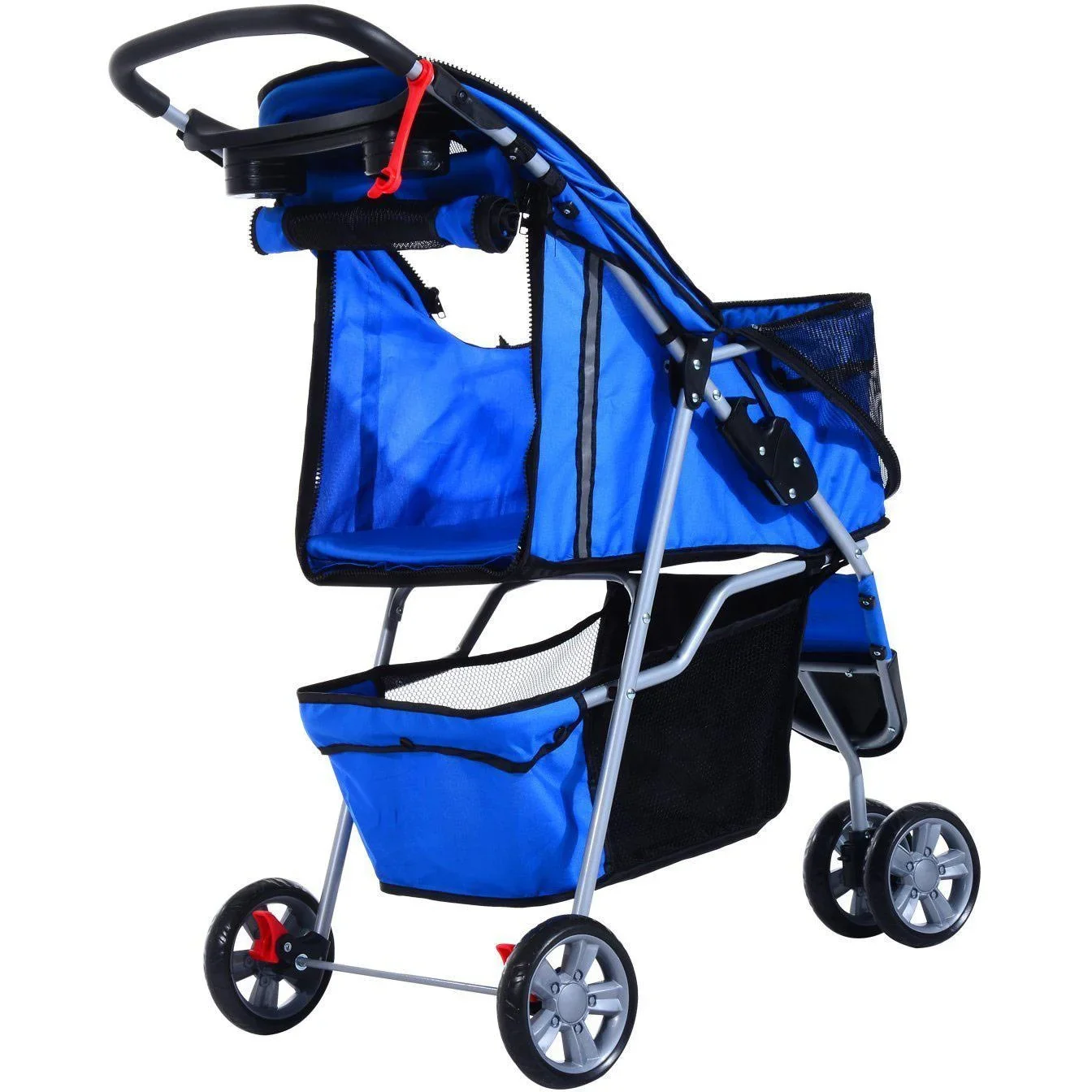 Hundewagen Hundebuggy Blau - 6