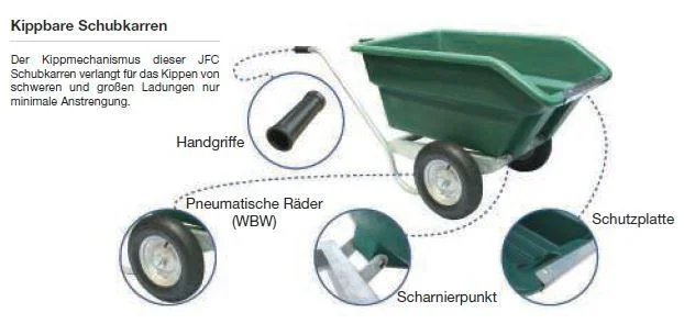 Zweiradschubkarre TWB 250 lila - 1