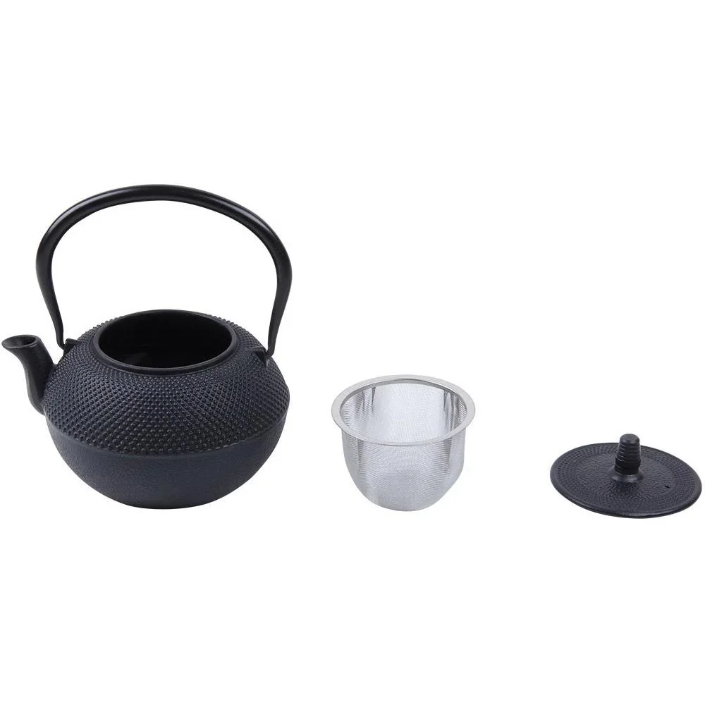 Teekessel aus Gusseisen - 1250 ml - Schwarz - 0