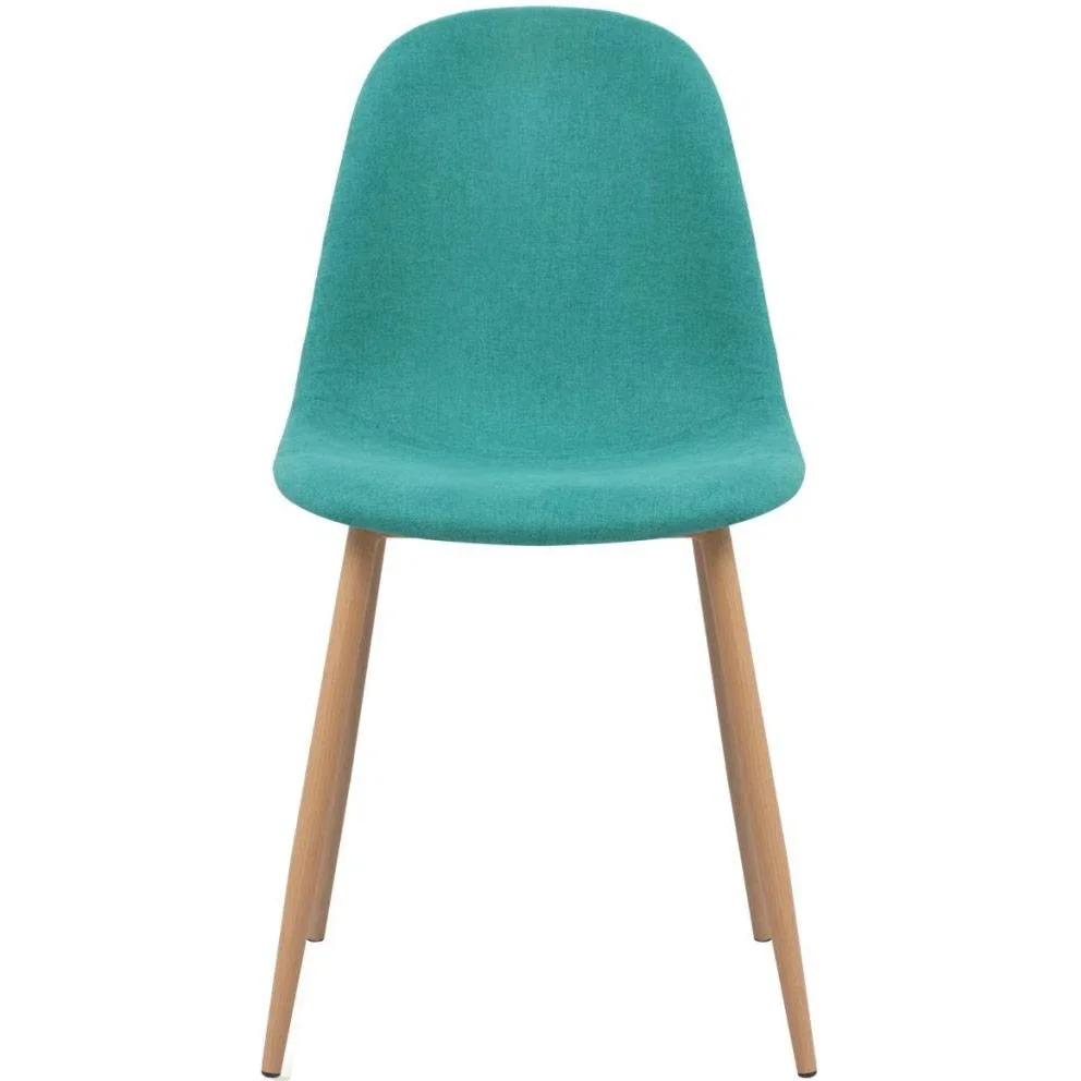 Esszimmerstühle 2 Stück Stoff grün - 2