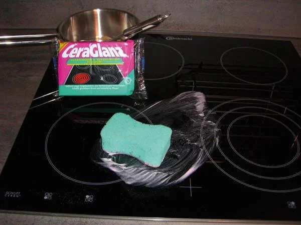 CeraGlanz Glaskeramik-/ Kochfeldreiniger, 2er Pack - 2 in 1 - 1