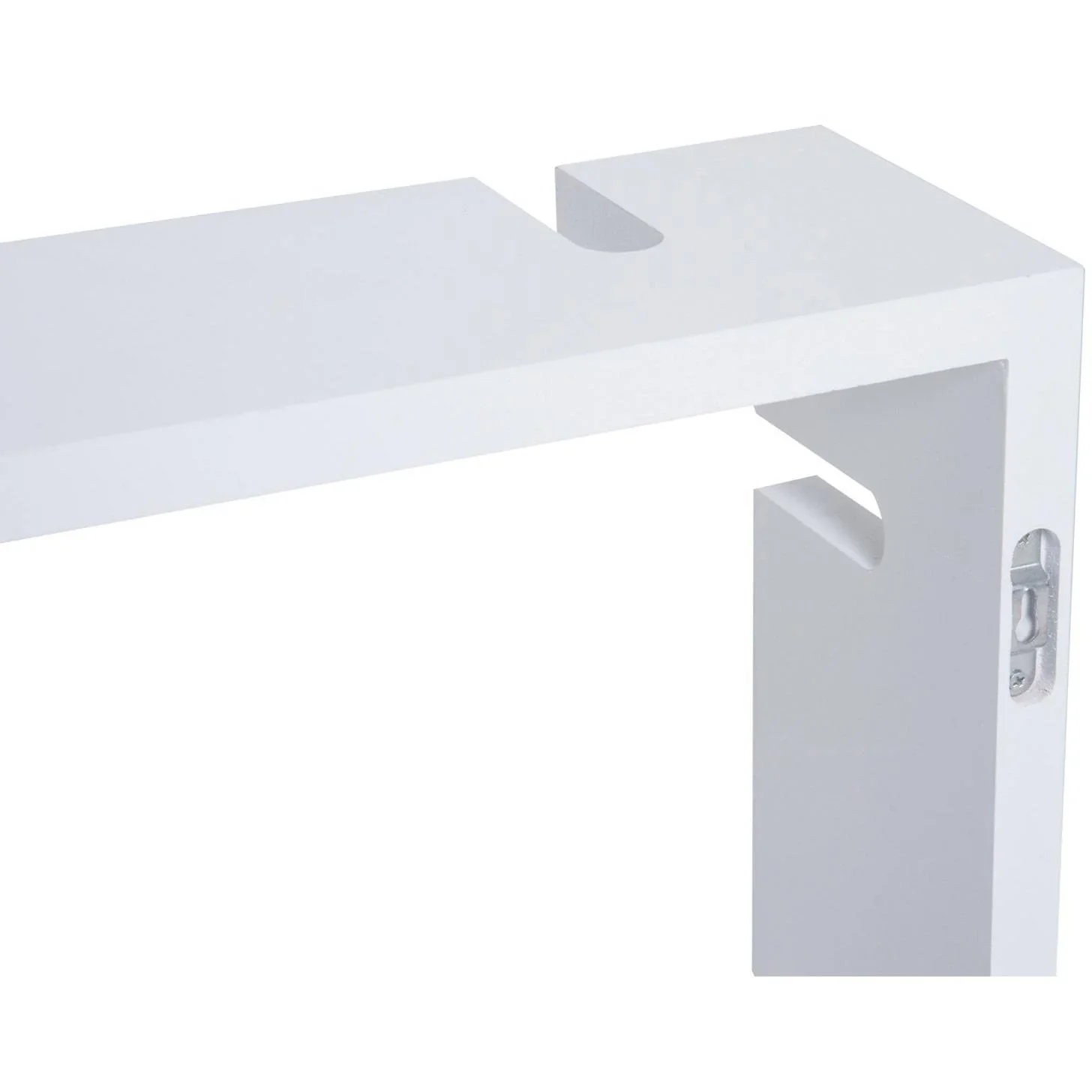 Wandregal Hängeregal mit 3 Fächern MDF Weiß - 1