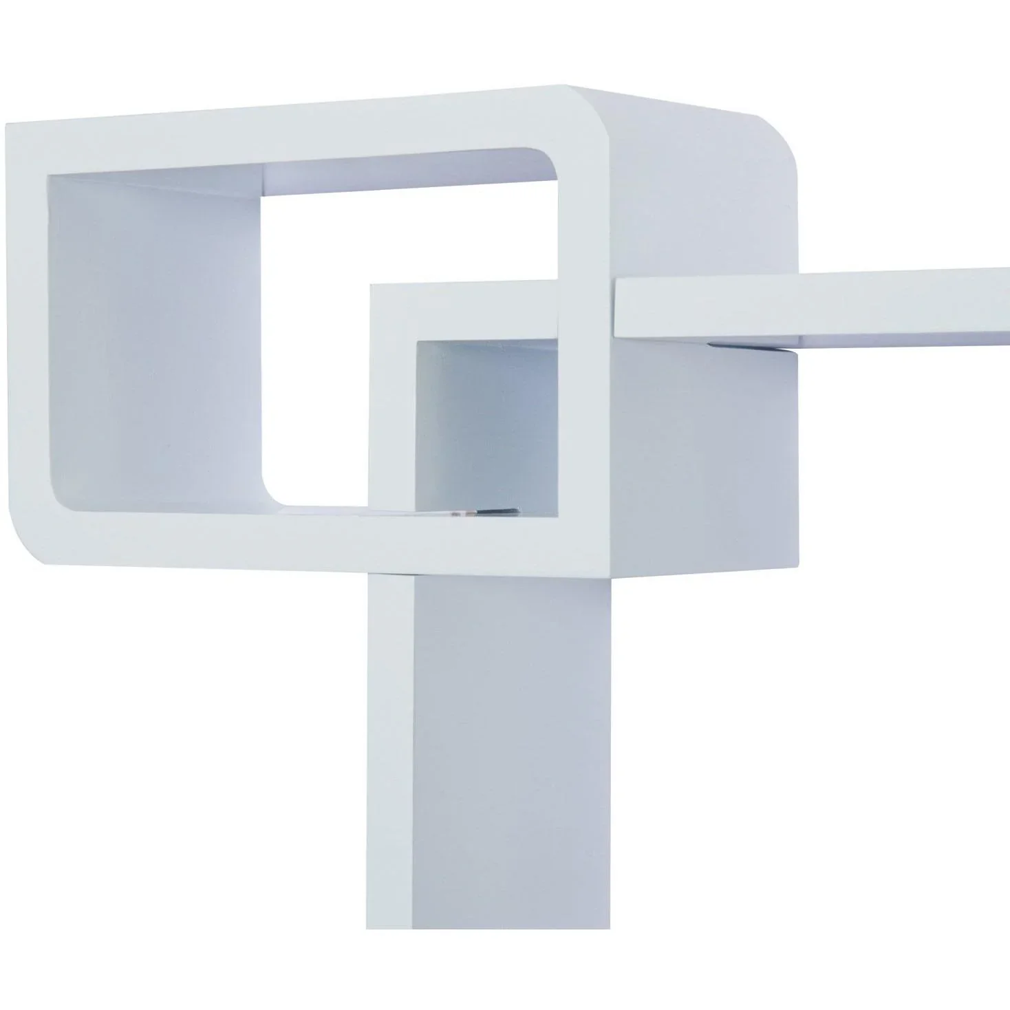 Wandregal Hängeregal mit 3 Fächern MDF Weiß - 2