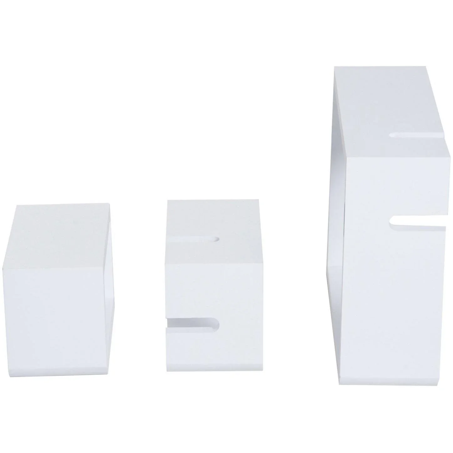 Wandregal Hängeregal mit 3 Fächern MDF Weiß - 5