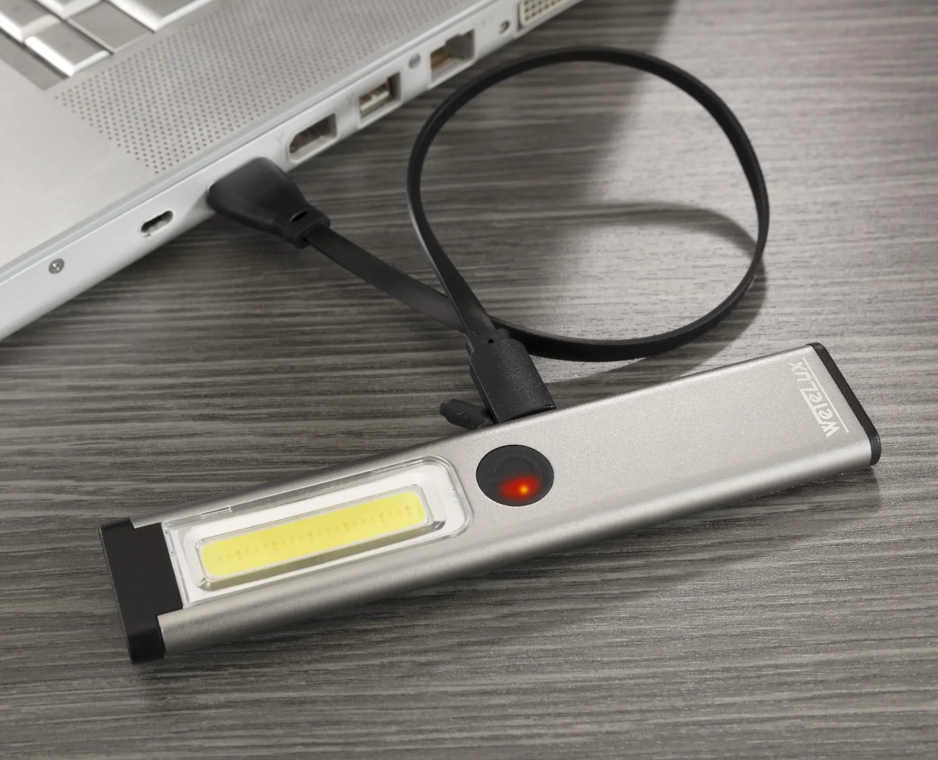 Wiederaufladbares Arbeitslicht, ultradünn, 120 Lumen, dimmbar, 3 Lichtmodi - 3