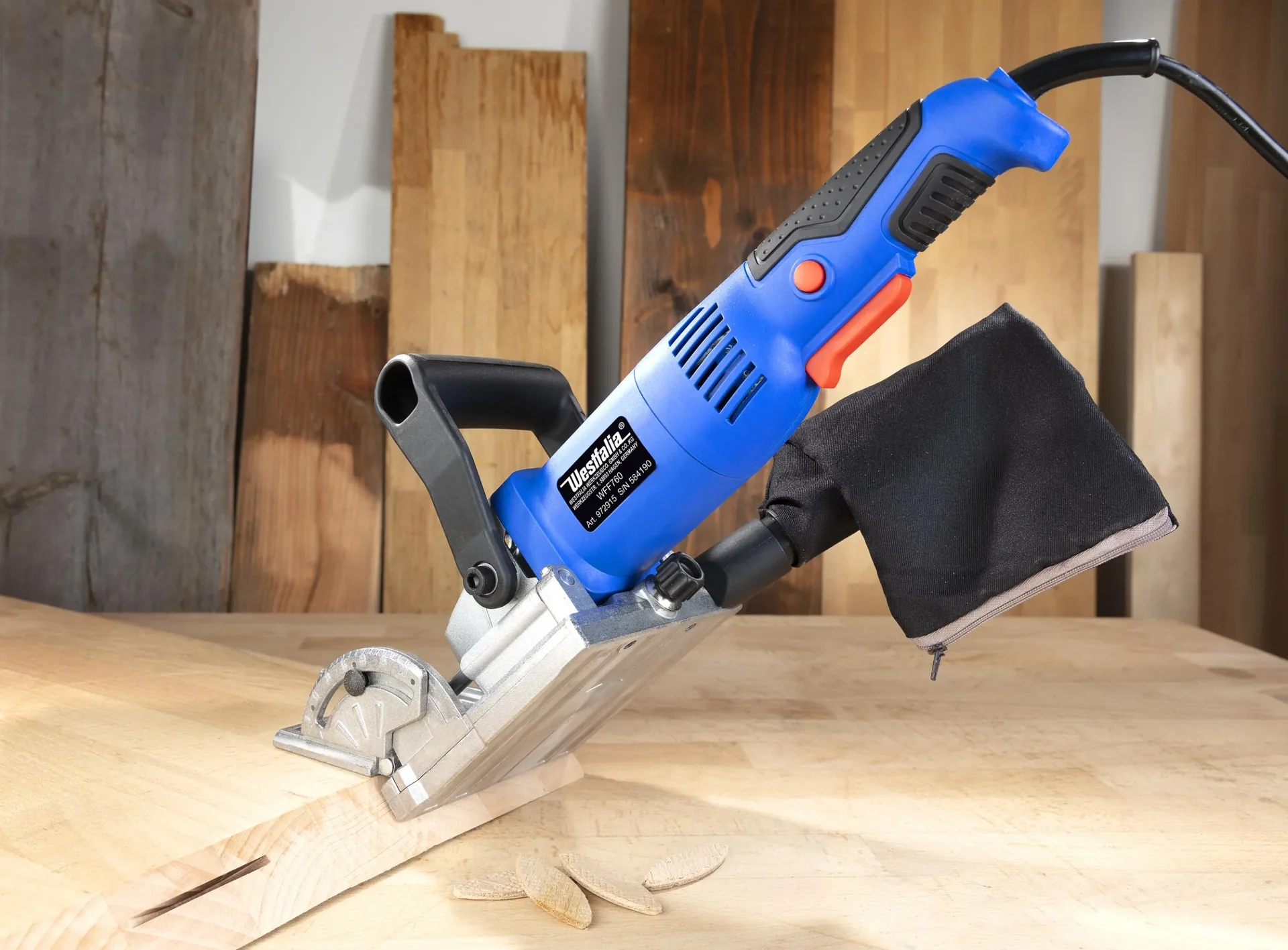 Flachdübelfräse WFF760, 760 Watt - 2