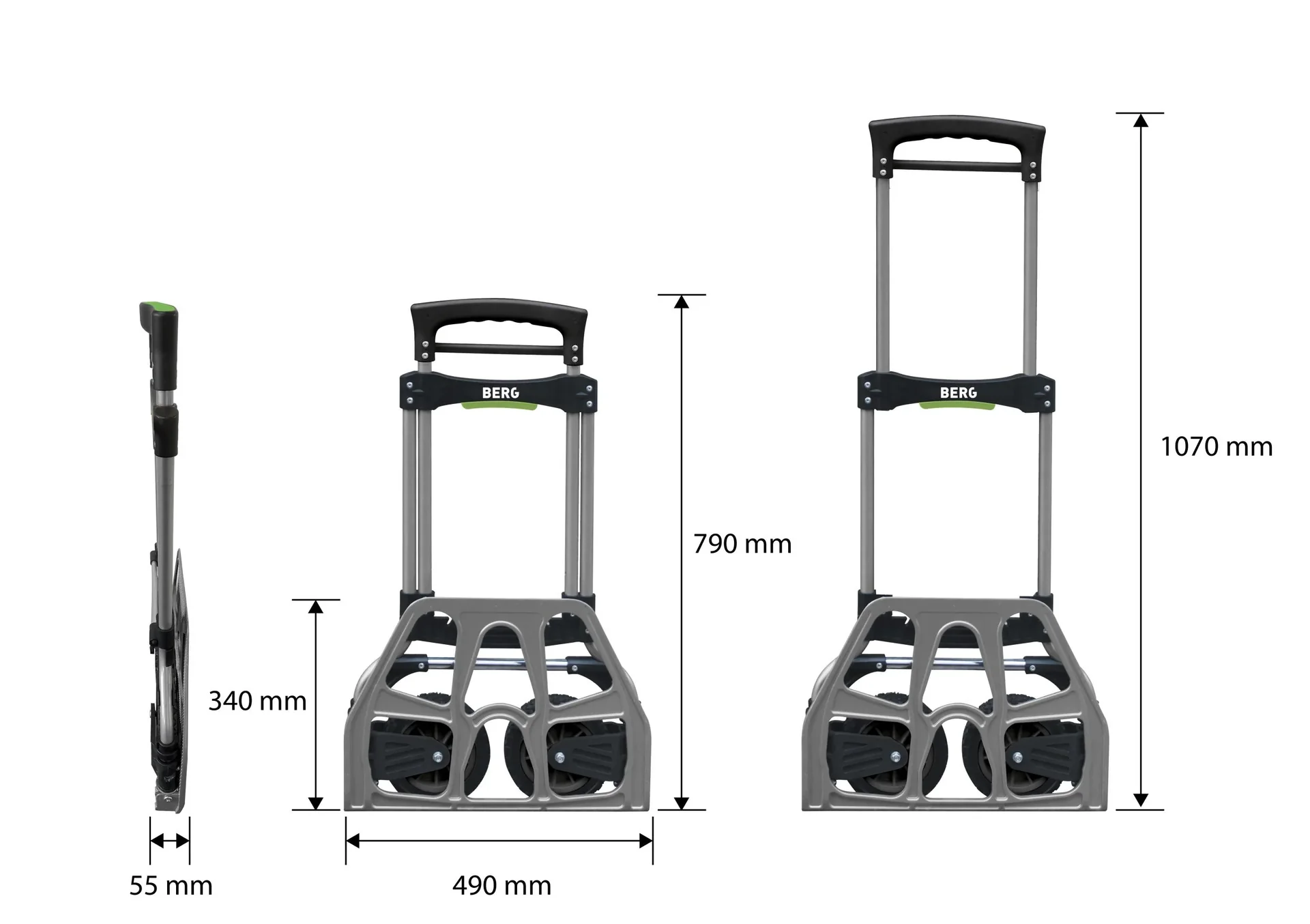 Transportkarre BFT 120, faltbar max. 120 kg - 2