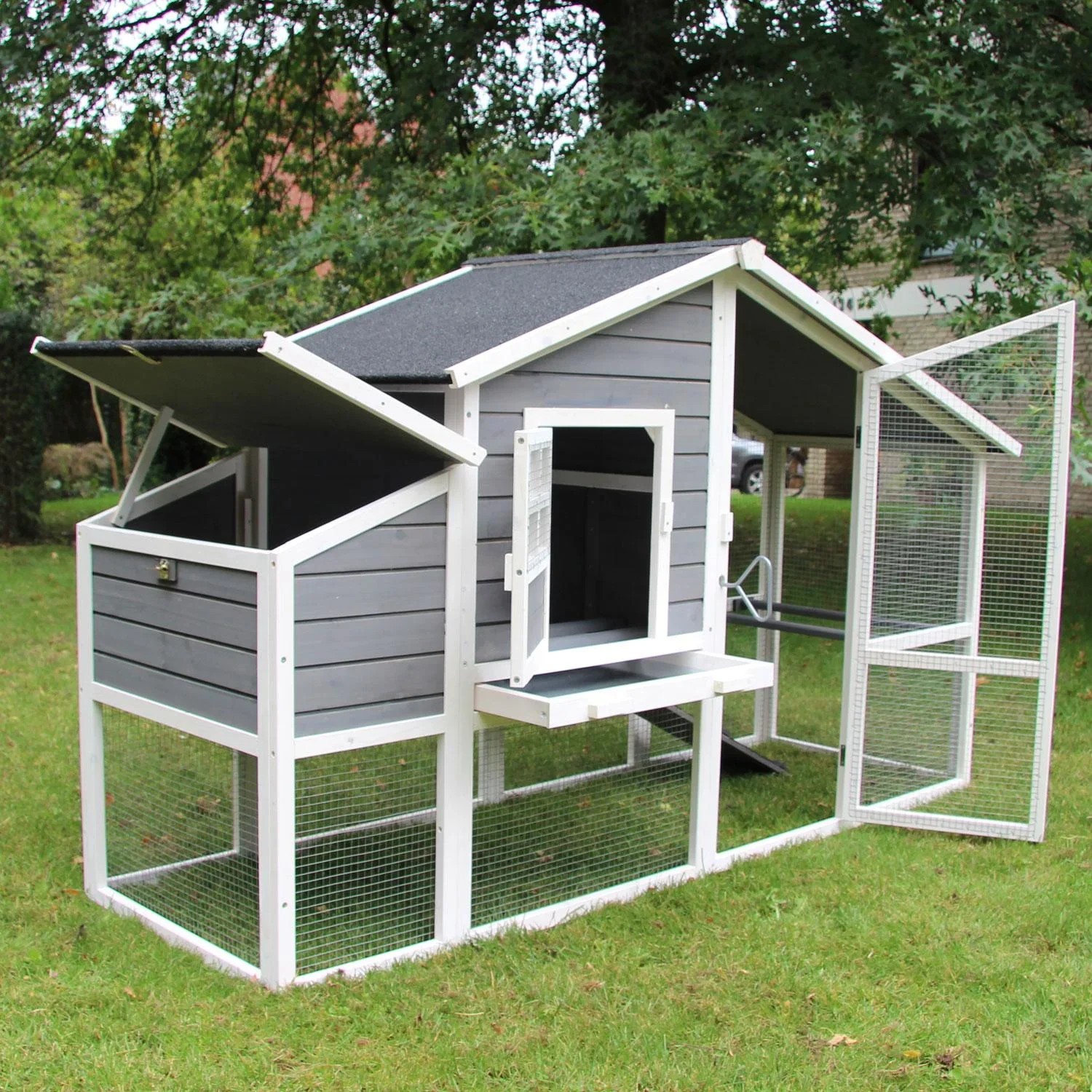 Hühnerstall Wilma, 199 x 70,4 x 116 cm - 4