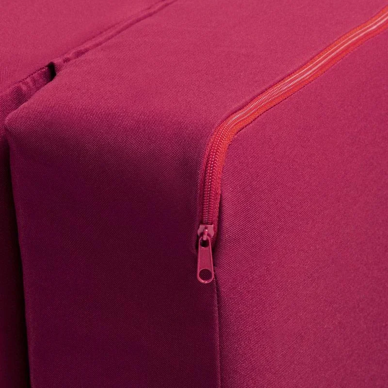 Matratze dunkelrot 190x70x10cm faltbar - 1