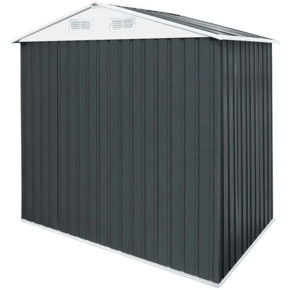 Gartenhaus anthrazit Metall 210x132x186cm - 2