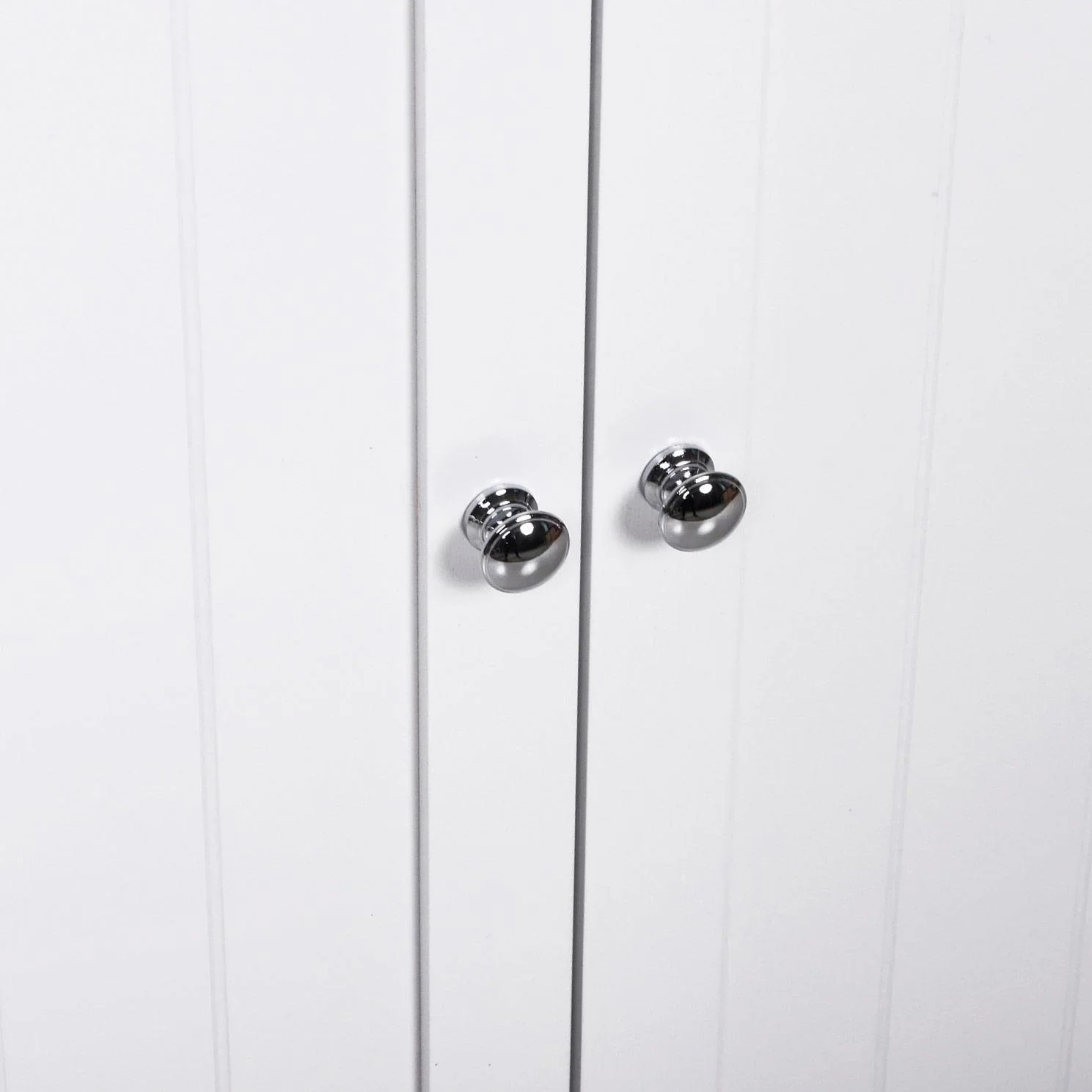 Kommode Badezimmerschrank Badschrank Badregal Standschrank 3 verstellbare Regale Holz Weiß 60 x 30 x 80 cm - 5