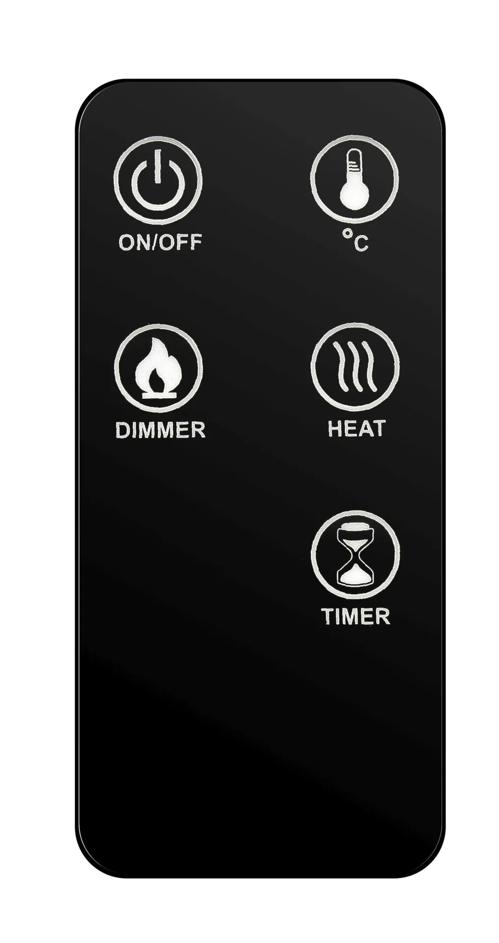 Elektro-Kamin "Wien II", Schwarz - 3