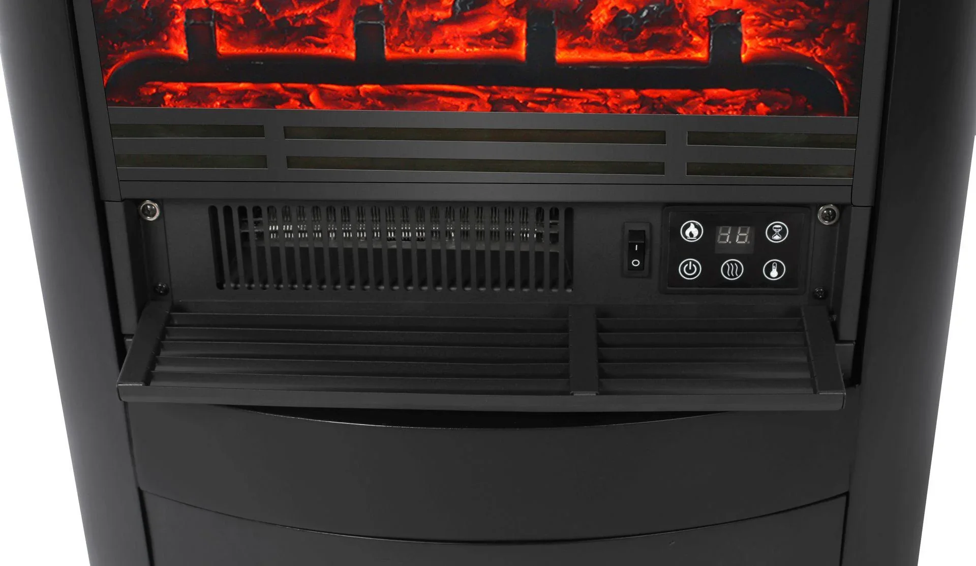 Elektro-Kamin "Wien II", Schwarz - 6