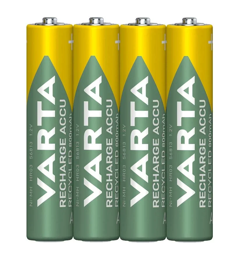 ECHARGE Recycled NiMH Micro (AAA) Akku mit 800mAh - 4 Stück - 0