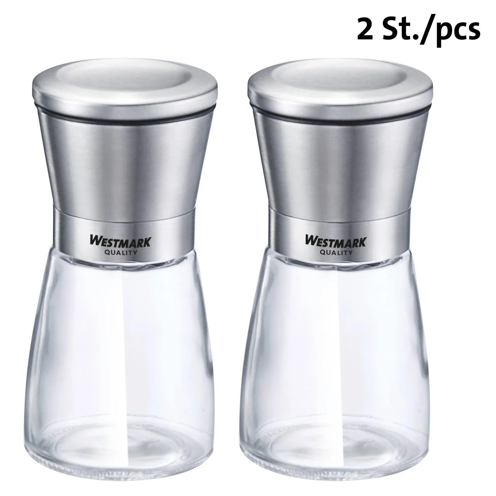 Gewürzmühlen Edelstahl, 2-teilig - 0