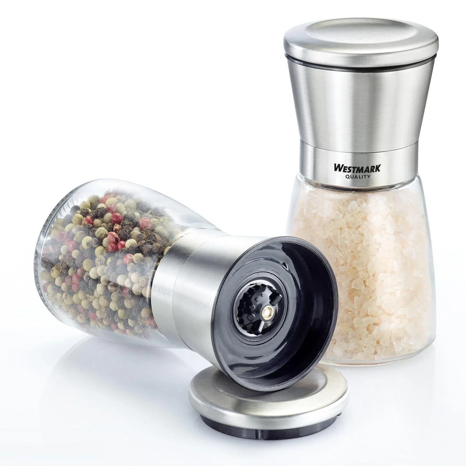 Gewürzmühlen Edelstahl, 2-teilig - 2