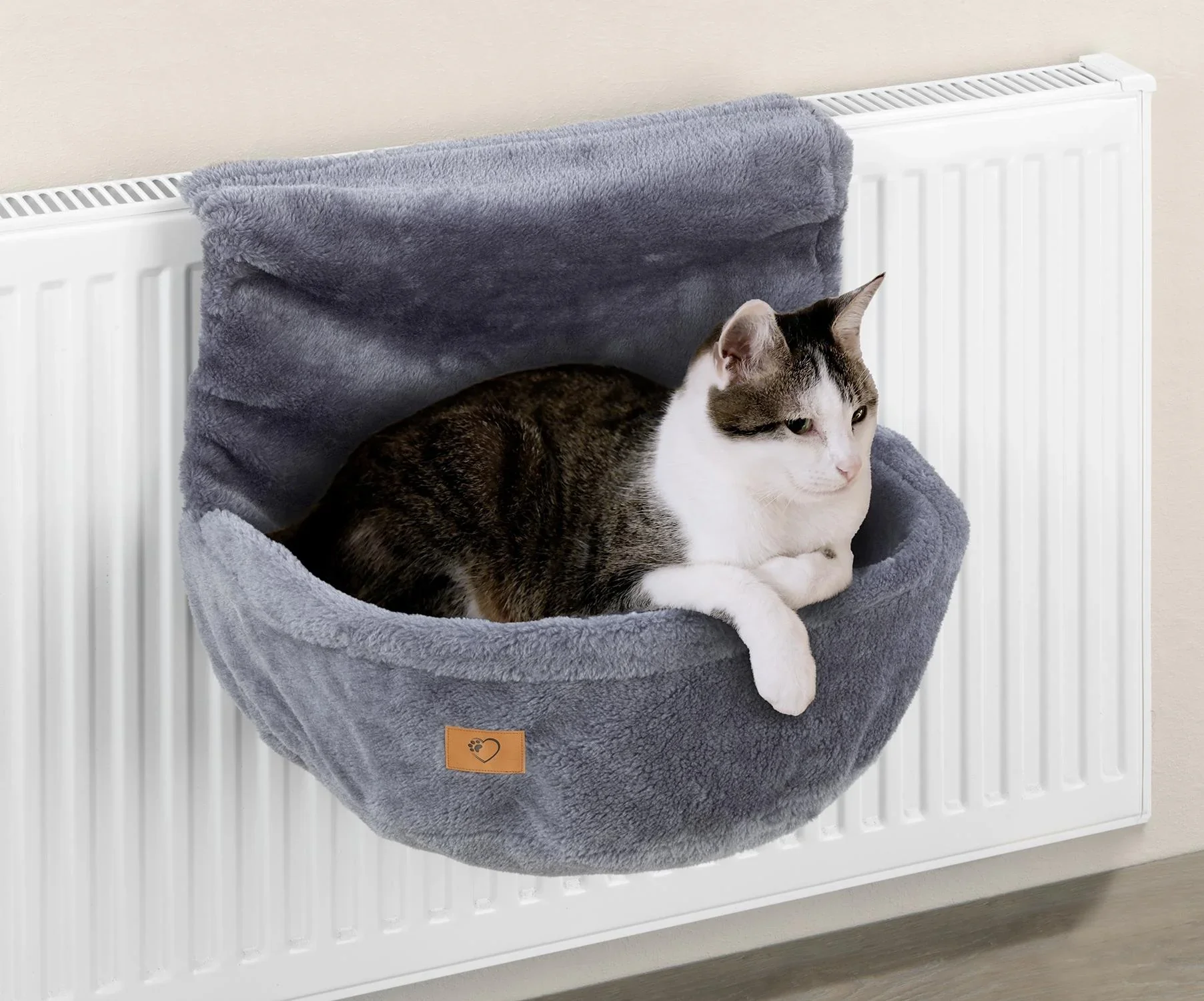 Katzen-Bett für die Heizung, Grau - 1