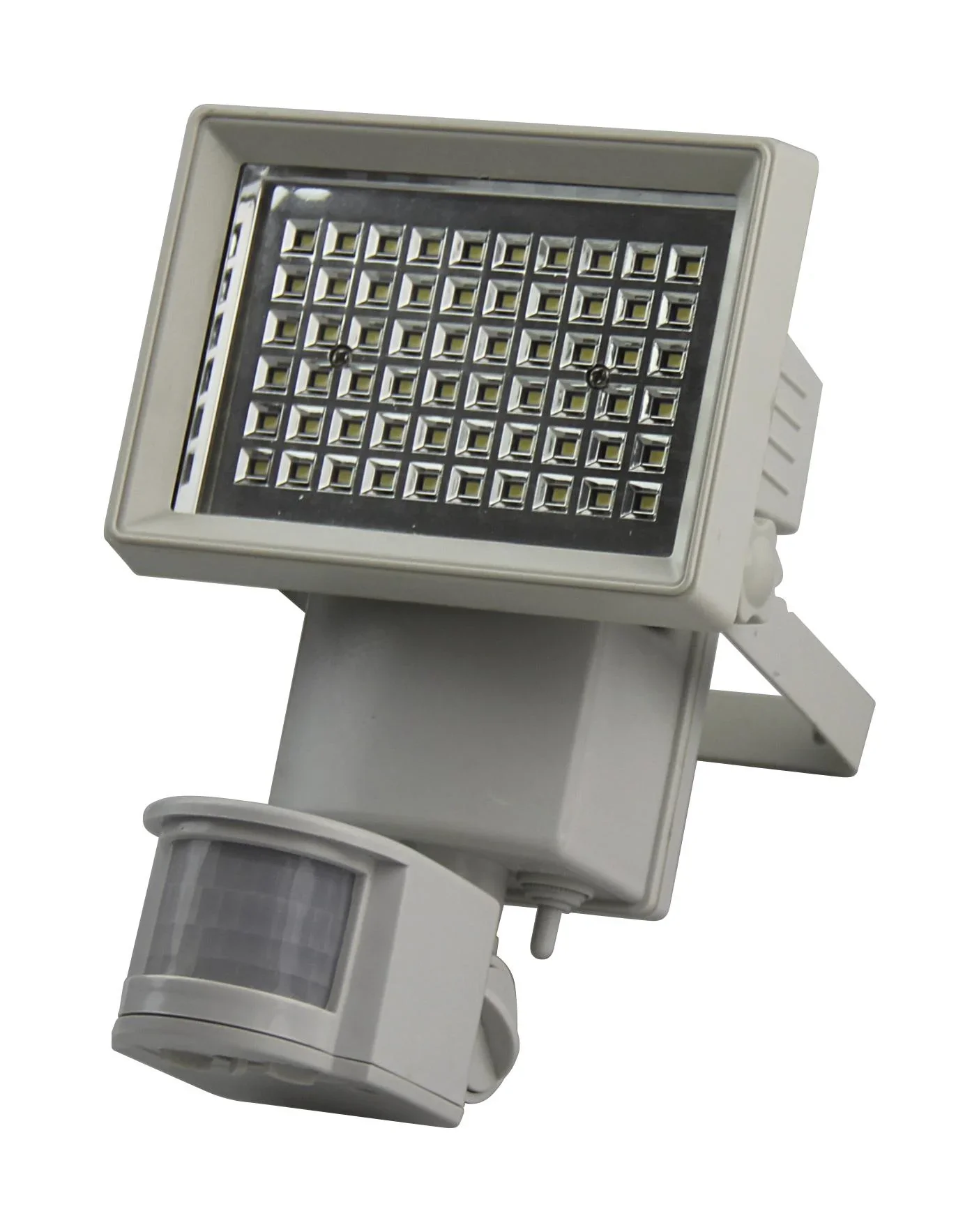 Solar Wandleuchte in weiß mit separatem Solarpanel - 1