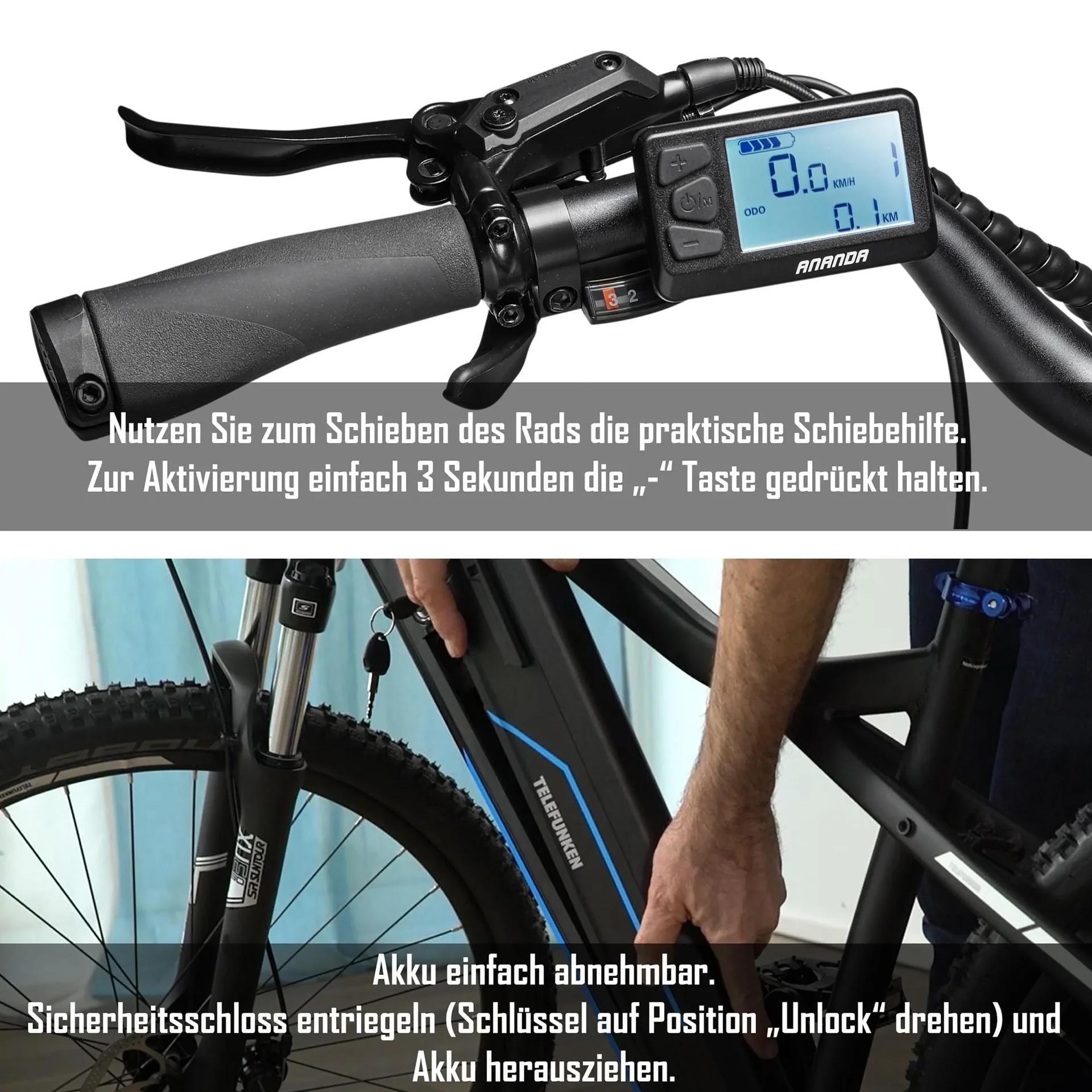 Herren Alu Trekking E-Bike, 28 Zoll, Rahmenhöhe 50 cm, 24-Gang Kettenschaltung, grau, XC941 Expedition - 3