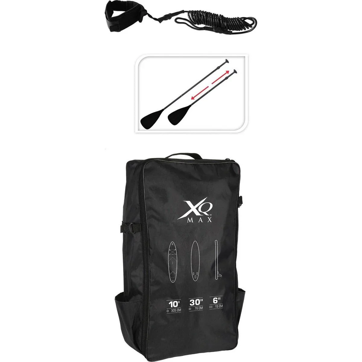 Special Edition Windsurf/Sup Board Set MIT Tragetasche - 13-teilig - Gelb/Schwarz - bis zu 150 kg - 305 cm - Aufblasbar - 3