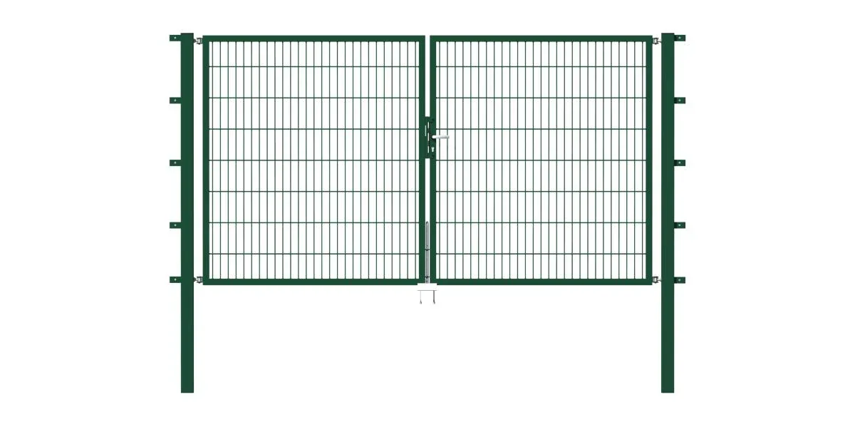 Doppeltor Flexo mit Zubehör, grün, Breite 200 cm, Höhe 120 cm, PF: 60x60 cm - 0