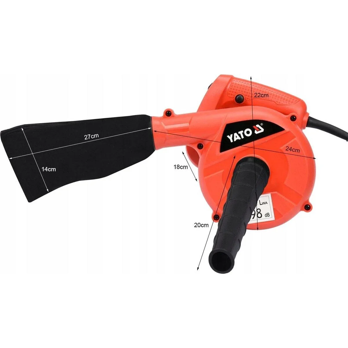 Laubbläser - 600W - 4 m3/min - 1