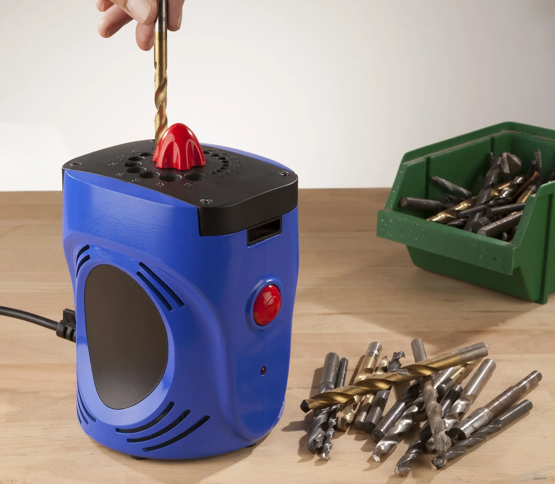 Elektro-Spiralbohrer-Schärfgerät inklusive 10 x HSS-Spiralbohrer 5,0 mm - 1