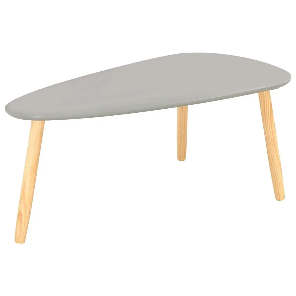 Couchtische 2tlg. massiv Kiefer grau - 2