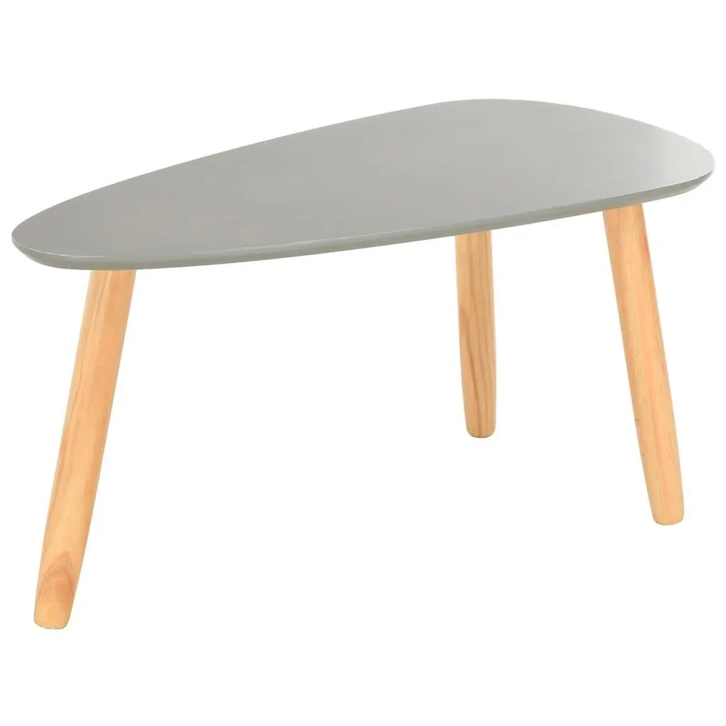 Couchtische 2tlg. massiv Kiefer grau - 3