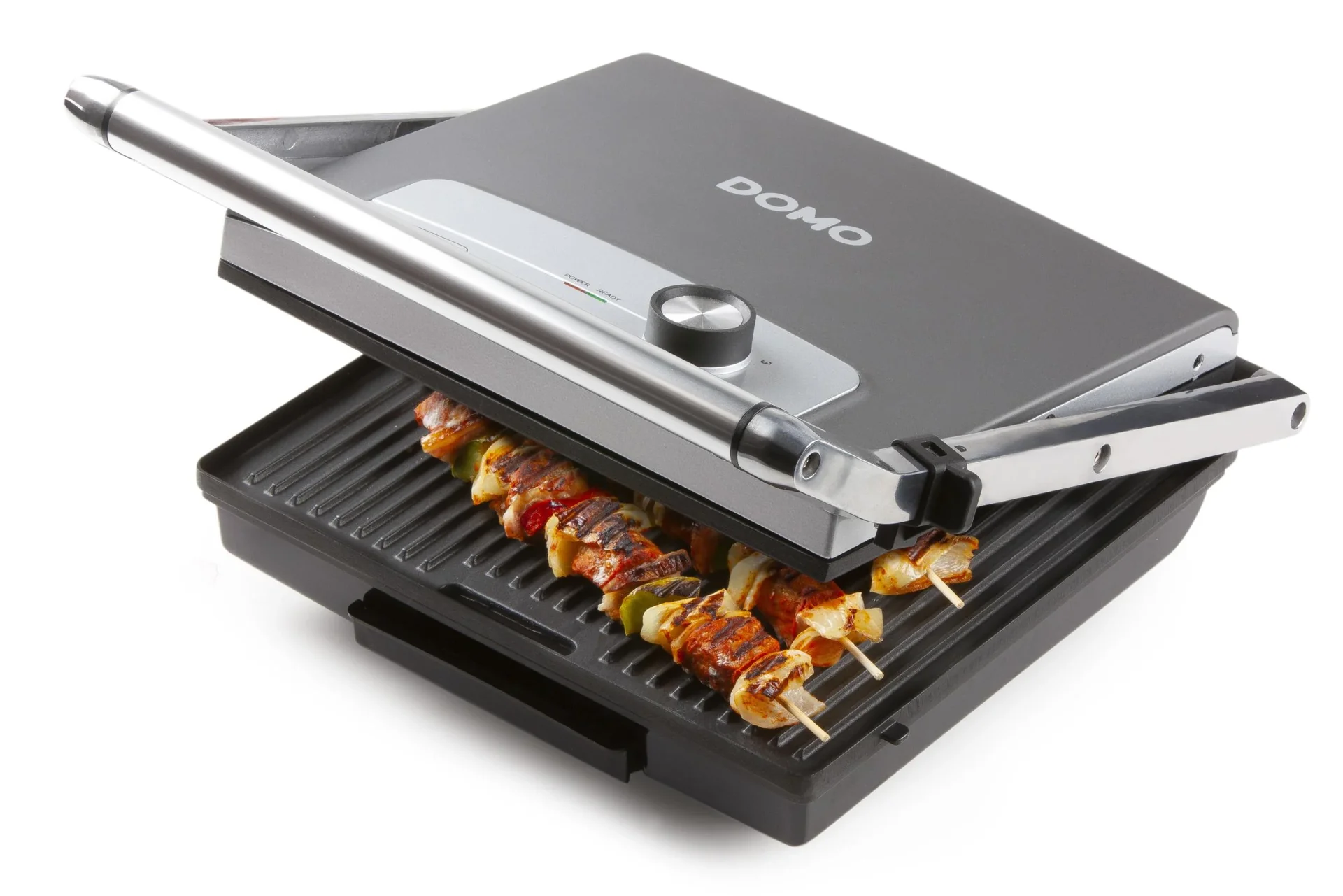 Multi Kontaktgrill, 2000 Watt Edelstahlgehäuse - Multi Elektrogrill - Paninigrill - 3