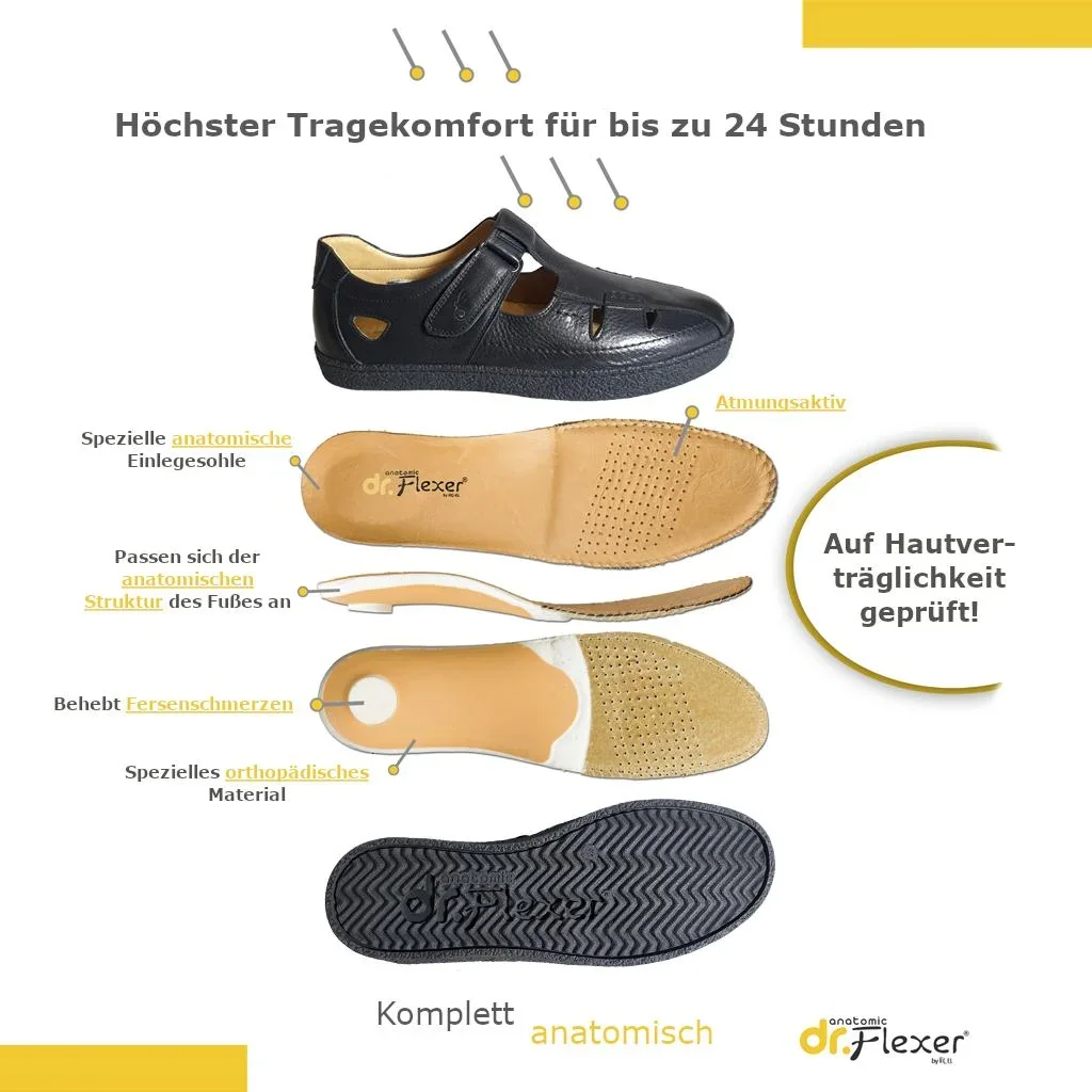 Freizeitsandalen aus Echtleder, Größe 46 - 2