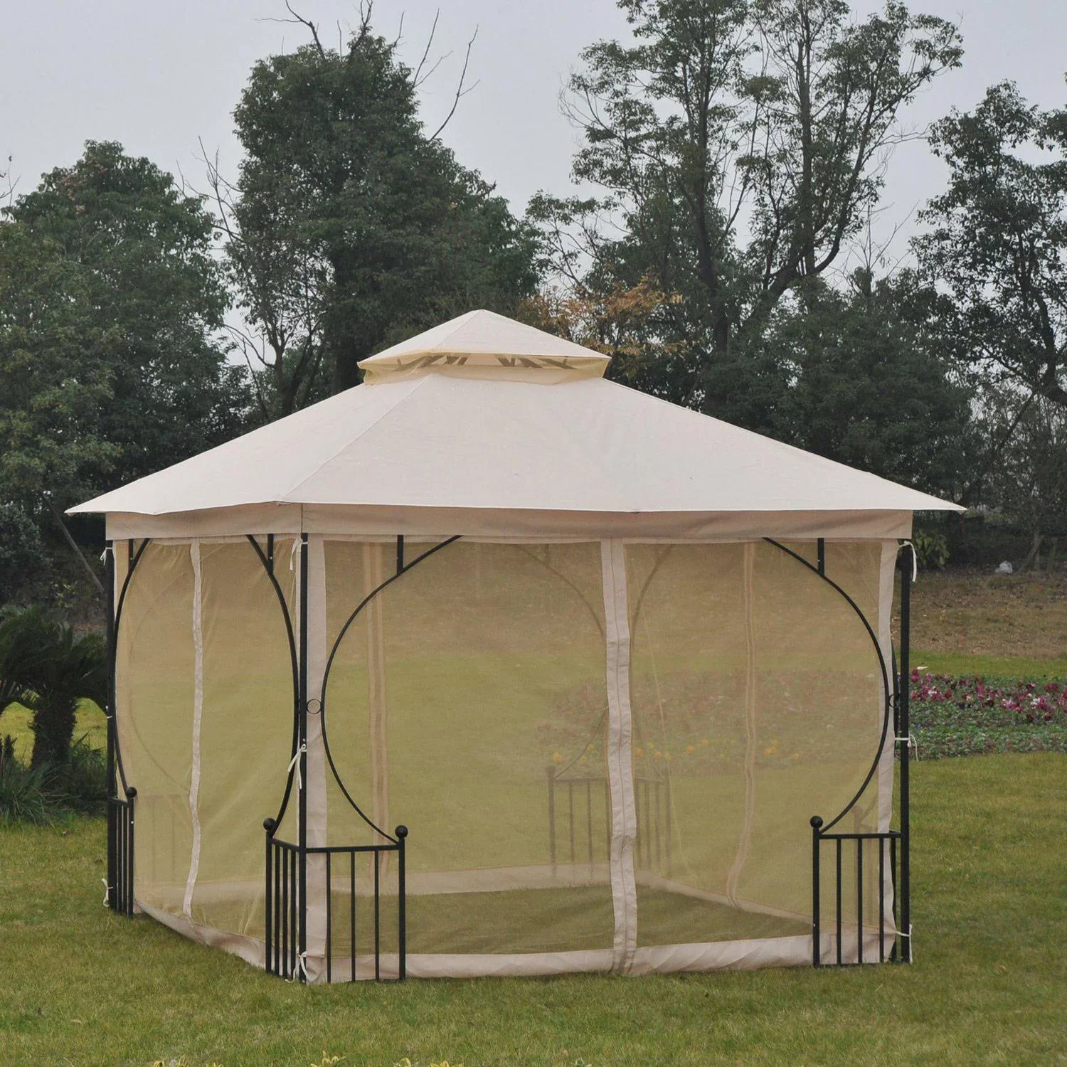 Gartenpavillon mit Doppeldach - 0