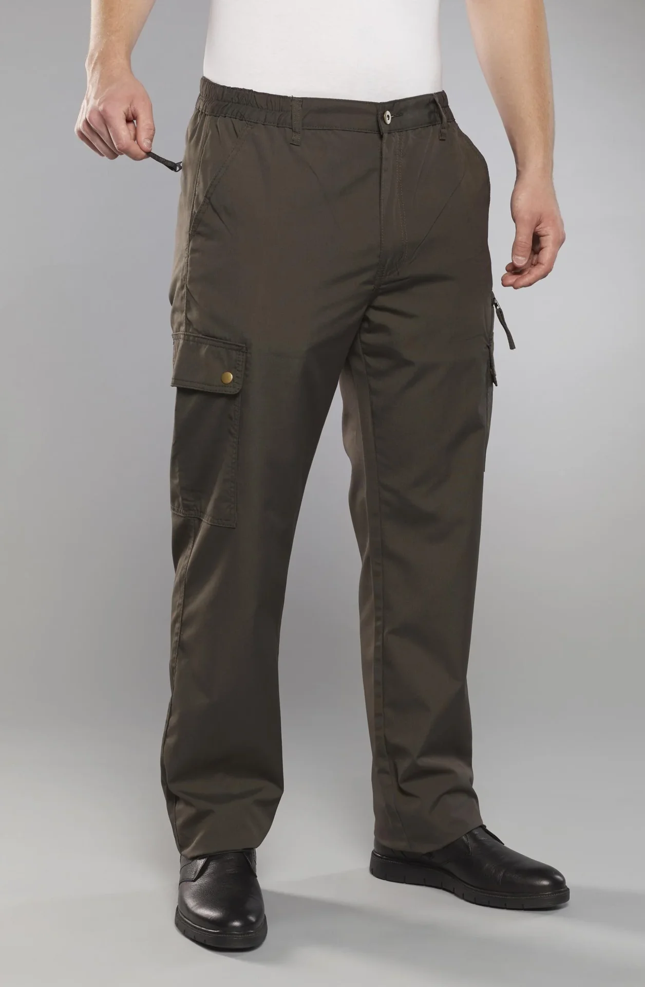 Outdoorhose mit wasserabweisender Beschichtung, oliv, Gr.48 - 7