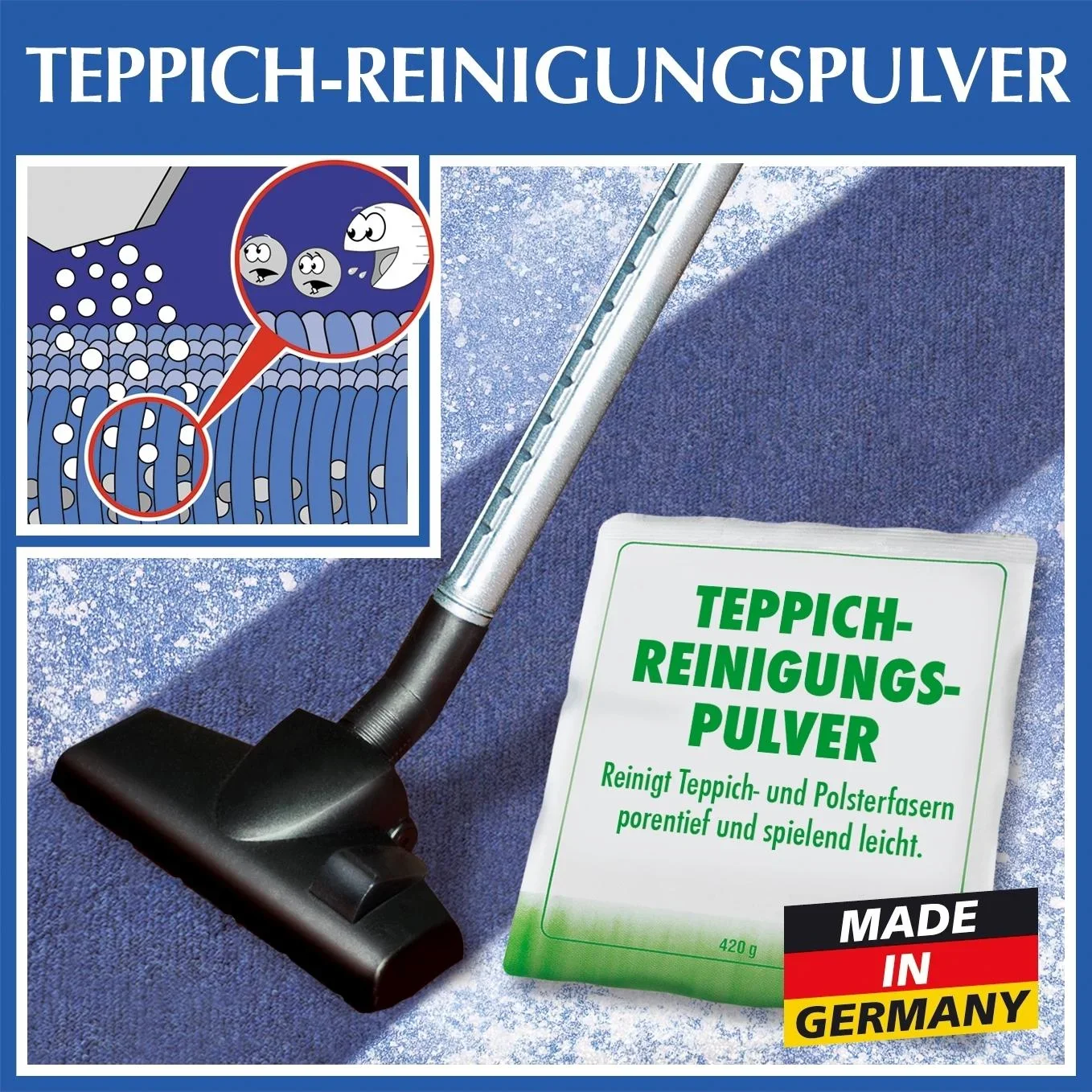 Teppich Reinigungspulver, 420 g - 0