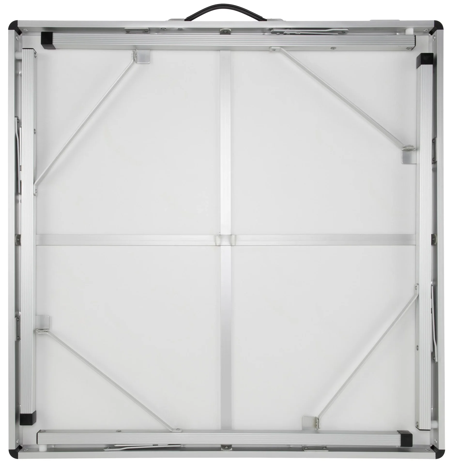 Campingtisch mit antimikrobieller Tischplatte, stabilem Rahmen, faltbaren Beinen und Tragegriff, 80 x 80 x 70 cm - 0