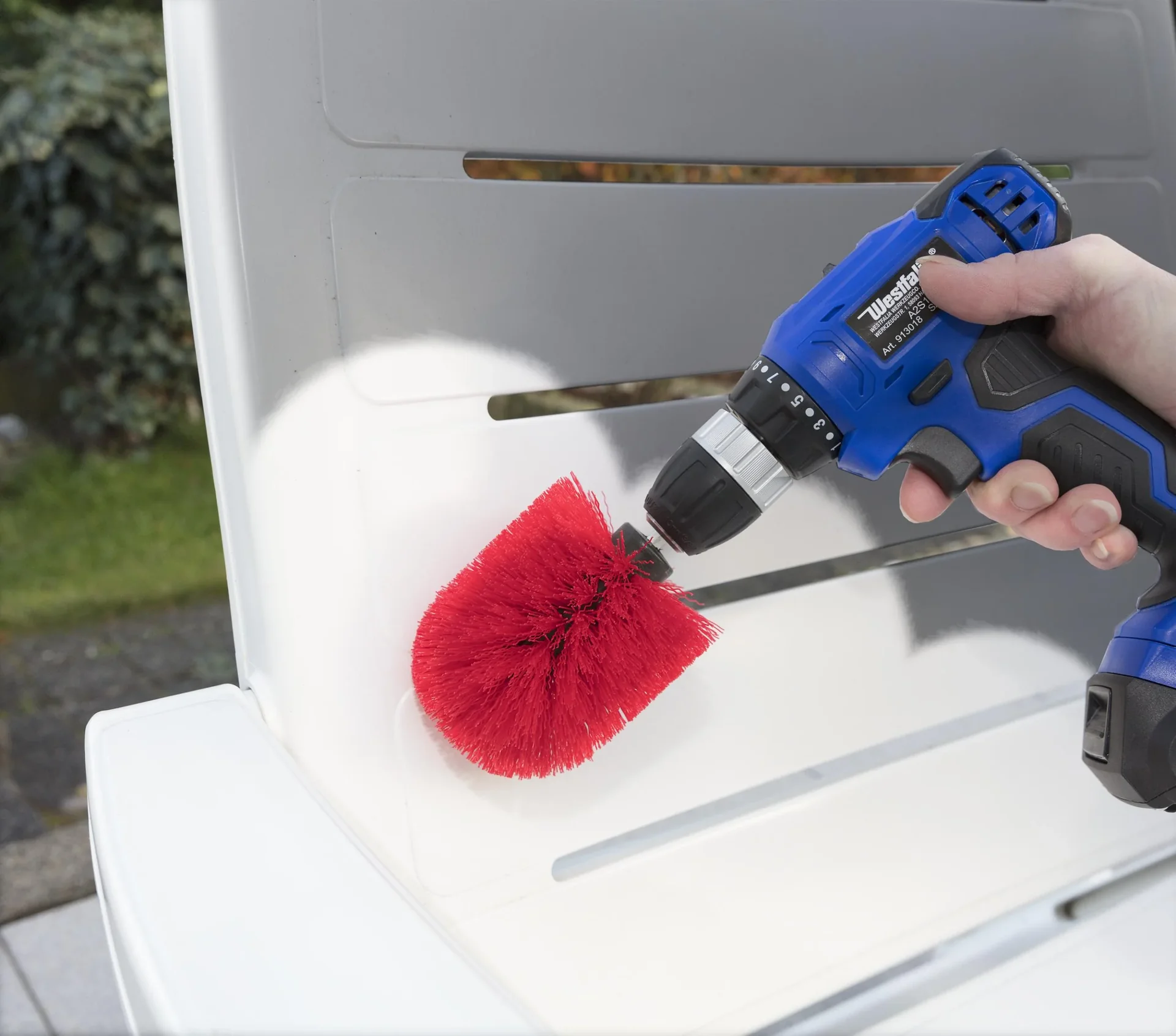 Reinigungsbürsten-Set für Akkuschrauber 3-teilig - 0