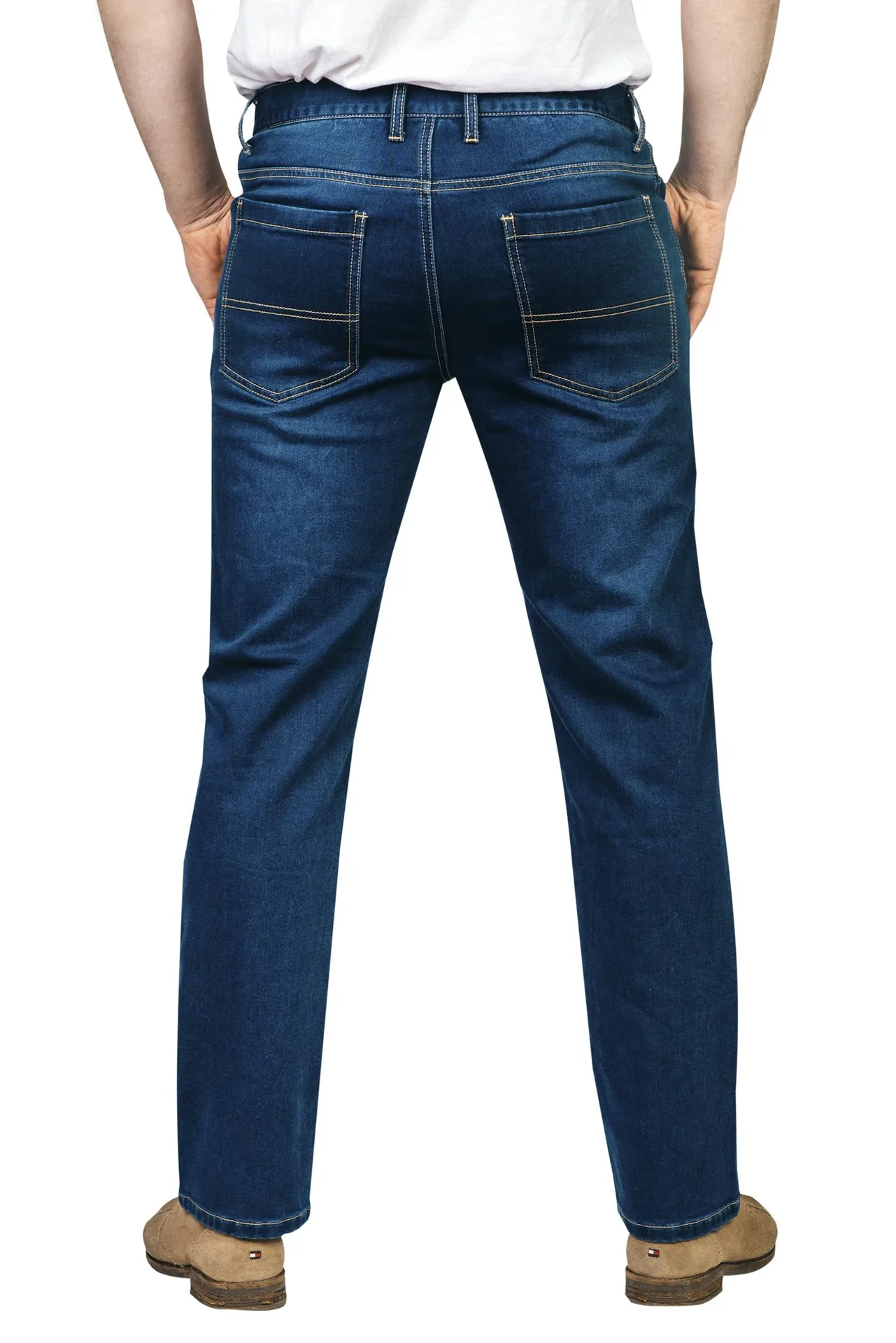 Joggpants aus Stretchdenim, Farbe bluestone, Gr.50 - 4